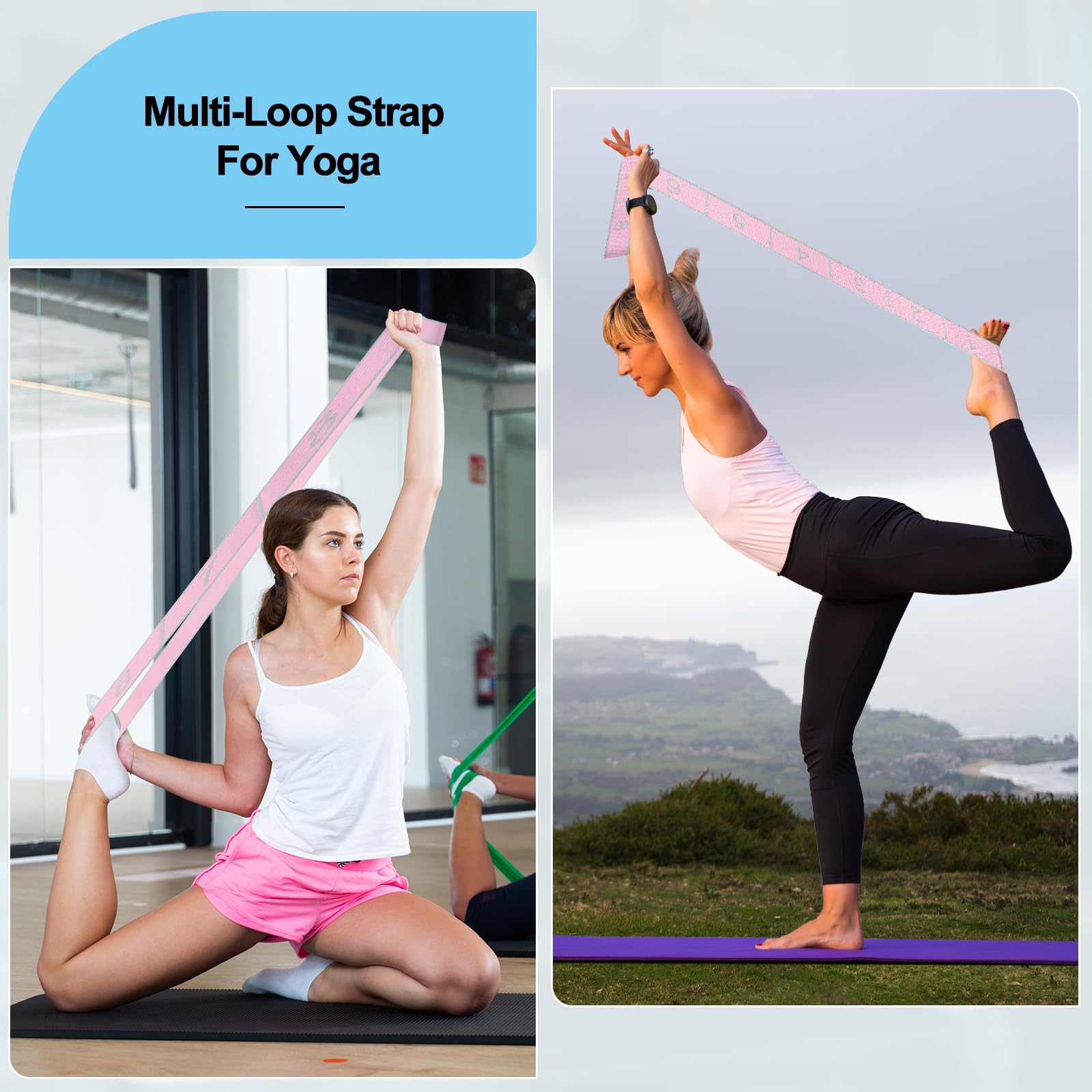 Gymnastics Stretch Band, elastico danza yoga stretching band per allenatore in allenamento di ginnastica, yoga, latino