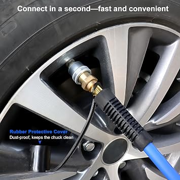 4 Tire Inflation System, 4 Way Tire Inflation Deflation System, Air Down Tire Deflators Kit Fits Up to 155 Wheelbase,Simultaneous Four Wheel Inflation for Off-Road Vehicles Car