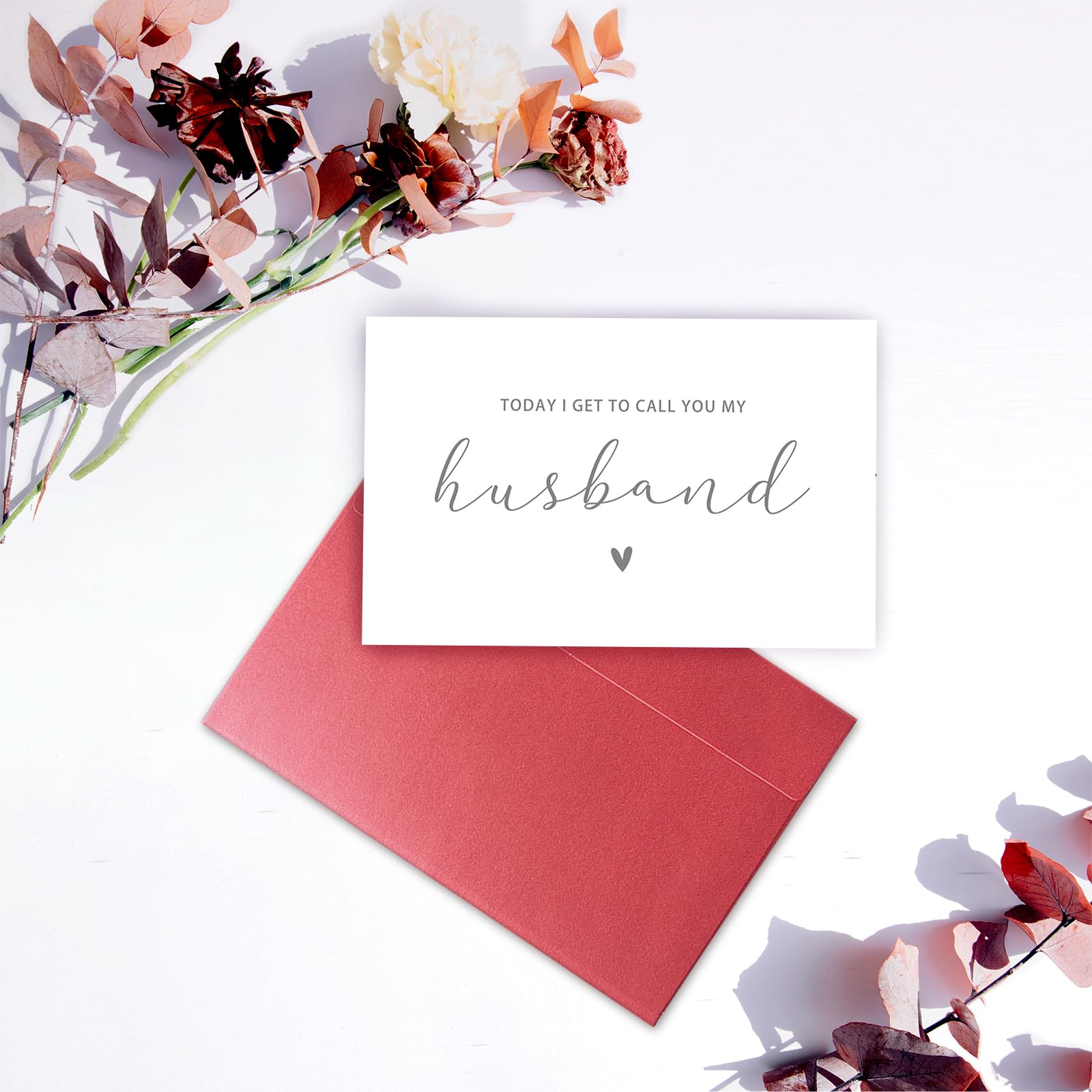 SuperShunhu Hochzeitskarte des Bräutigams – Ehemann, To My Groom, To My Husband