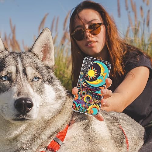 Miniatura 5 de Mundaze - Funda para Samsung Galaxy Note 20 Ultra Slim Hybrid a prueba de golpes, carcasa rígida de TPU suave resistente - Trippy Neon Glow Rainbow