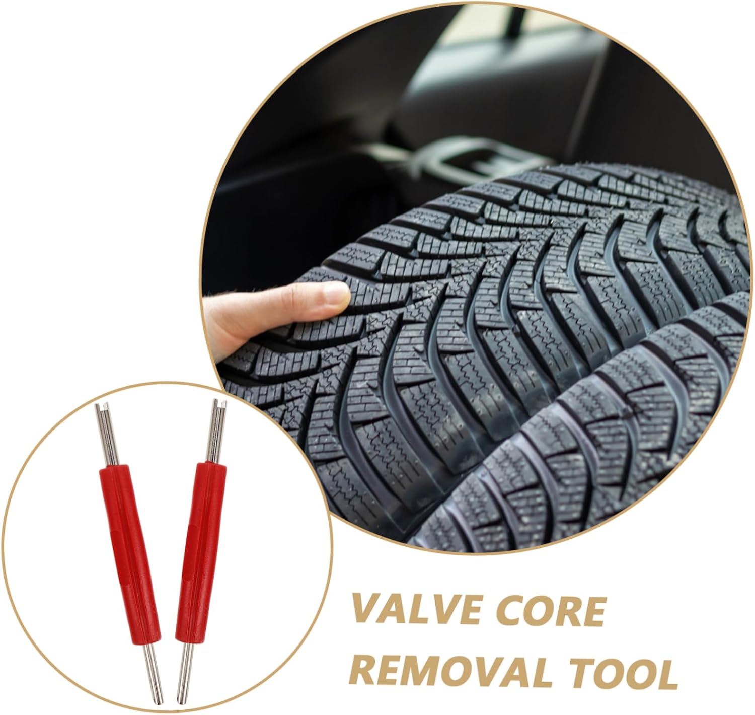 Luxshiny 10Pcs Dual Head Valve Stem Removal Tool Tire and System Maintenance Durable and User Friendly Valve Core Remover for Efficient Repairs and Easy Portability