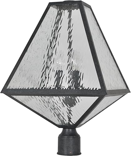 Miniatura 3 de Brian Patrick Flynn para Crystorama Glacier 3 - Poste grande para exteriores color negro claro