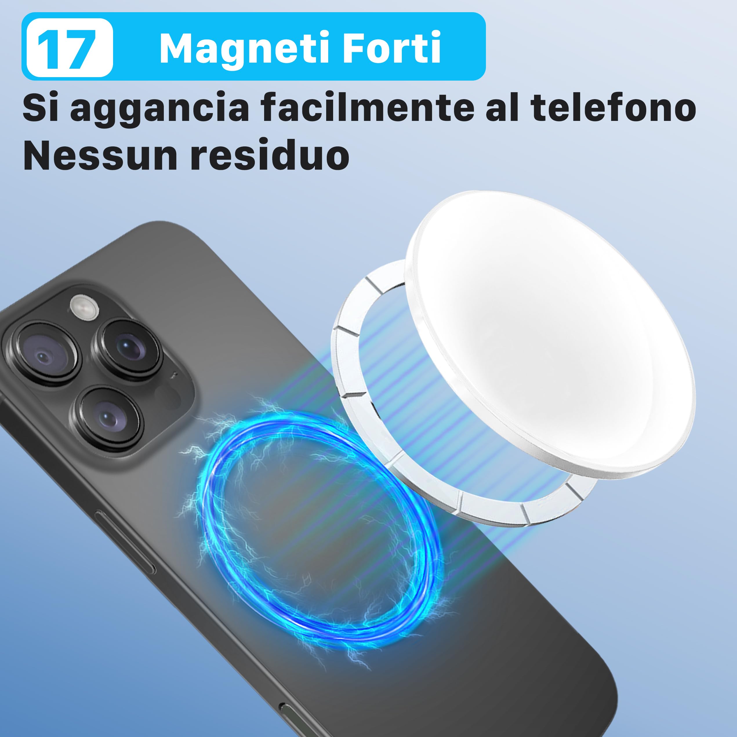 Specchio Magnetico Per Selfie E Vlog – Piatto O Convesso, Compatibile Con IPhone E Tutti I Telefoni
