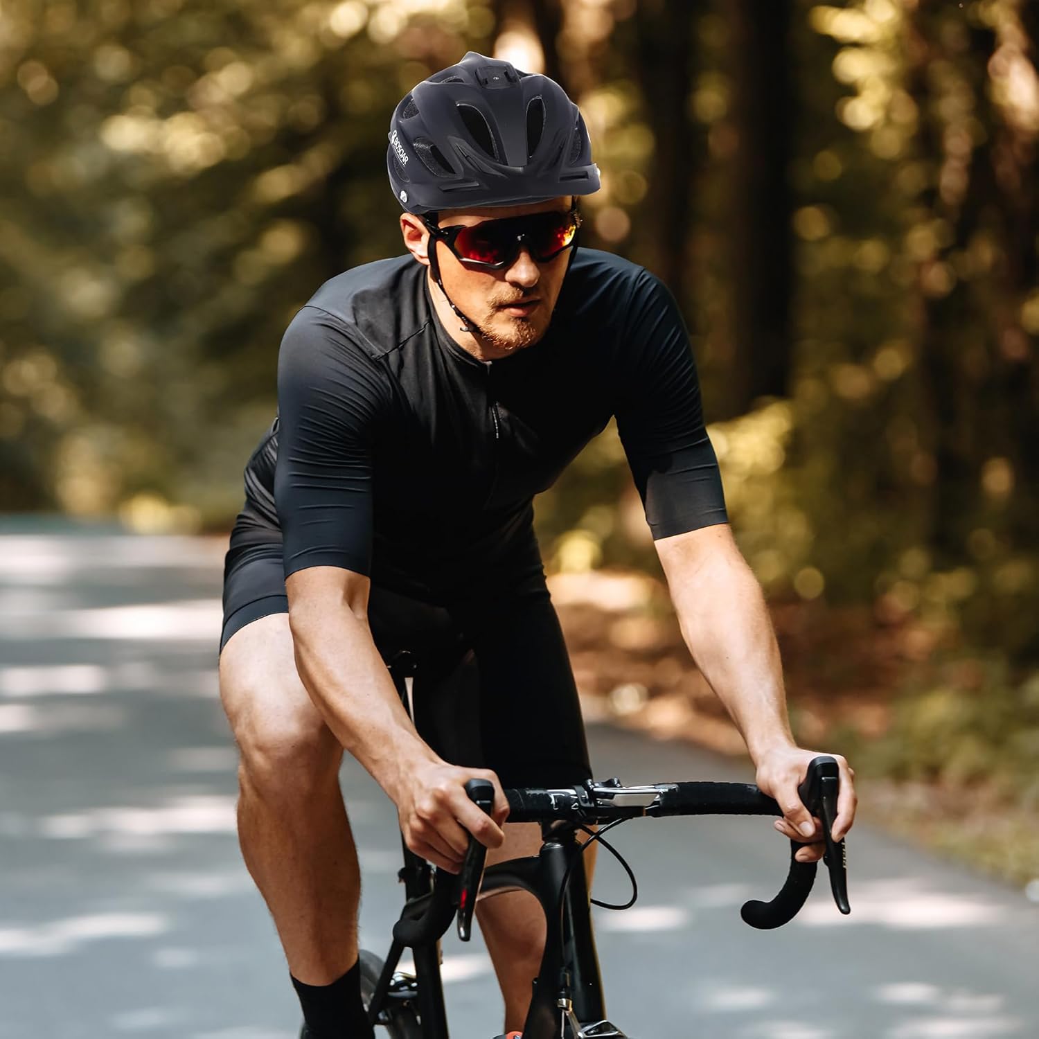 Mountain Bike Helmet,Adult Cycling Helmet with Camera Mount and Detachable Visor for Men Women Youth,Suggested Fit 55-61 Cm - Image 2