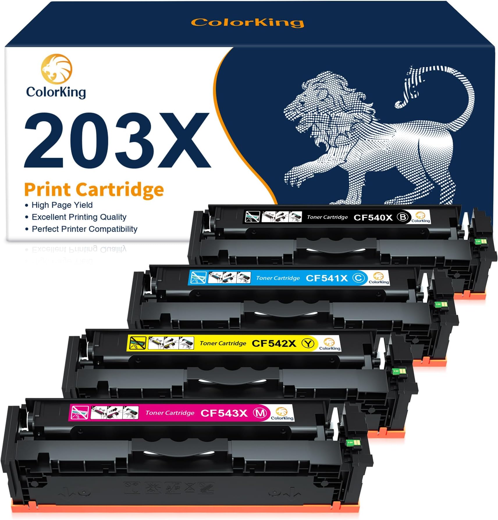 Cartuccia Toner HP 203X CF540X Nero - Originale, Per LaserJet Pro M254, M280, M281 - Foto 9