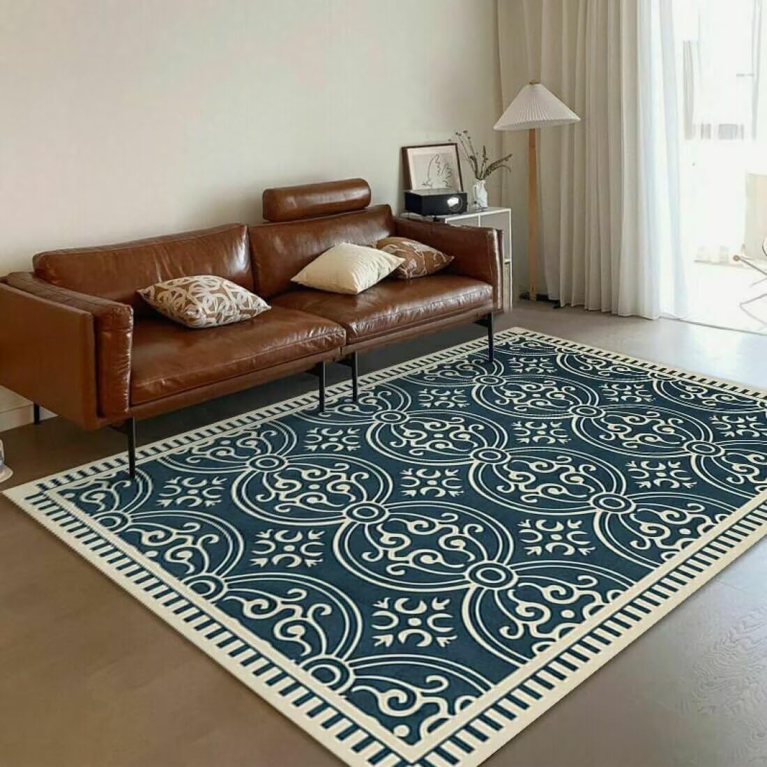 Tapis Priere Pliable Tapis de Salon à Motif Simple, résistant à l'usure, résistant à la saleté, Accessoires de Maison de Mode Modernes 170X240CM