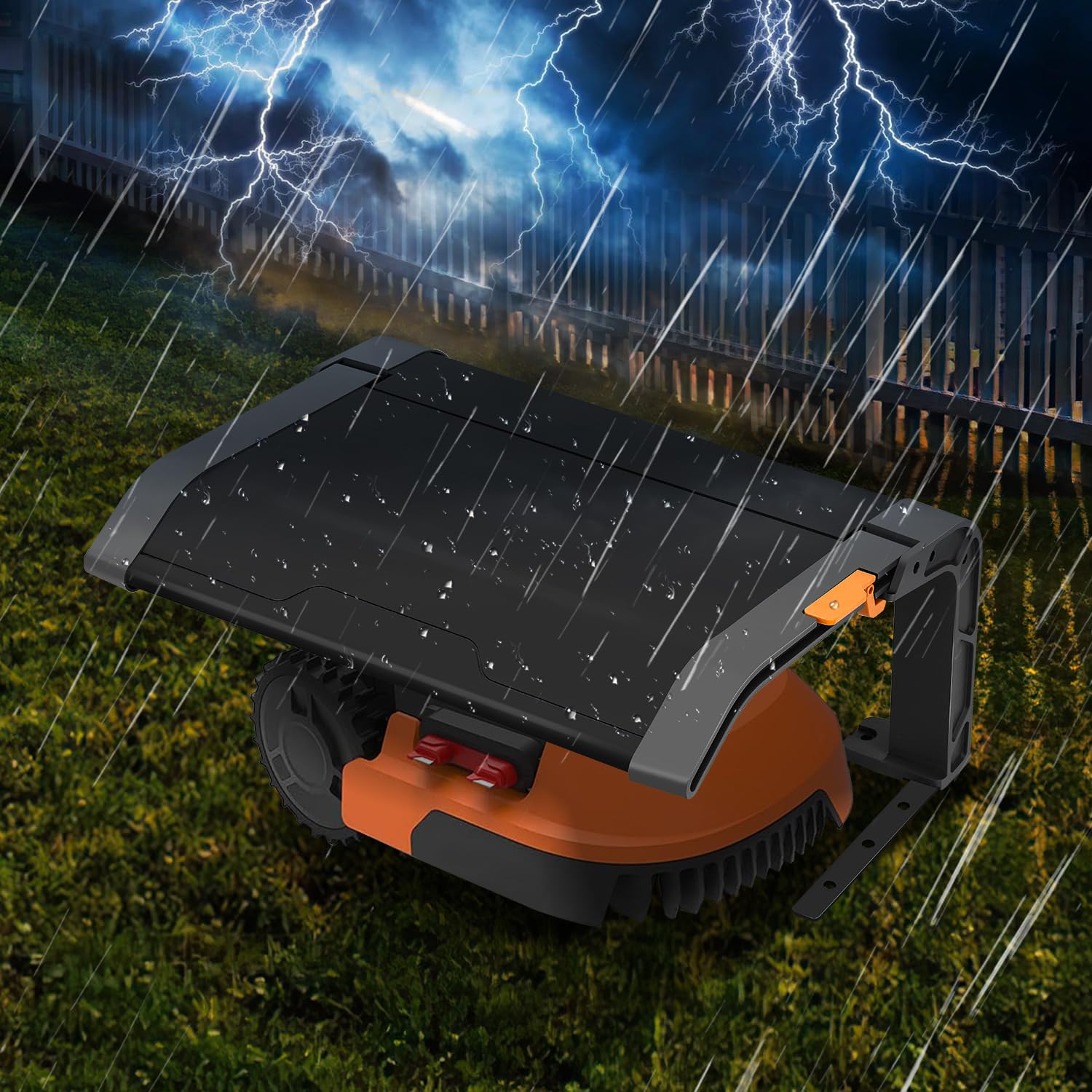 Klappbare Mähroboter Garage Dach Carport für Rasenmäher Rasenroboter Automower, Klappbare Überdachung| Rasenroboter Garage für Garten Witterungsbeständig+UV-Schutz - einfacher Aufbau