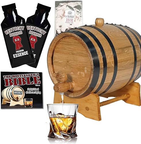 Thousand Oaks Barrel Co. - Kit de fabricación de whisky bourbon de Kentucky - Hacer y envejecer licores en un barril de roble - Barril de whisky