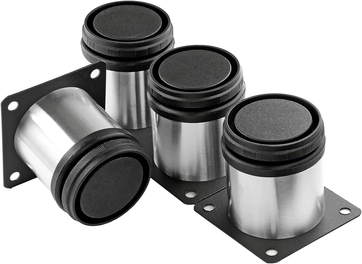 Masendelk 2.5 Inch Metal Furniture Legs Stainless Steel