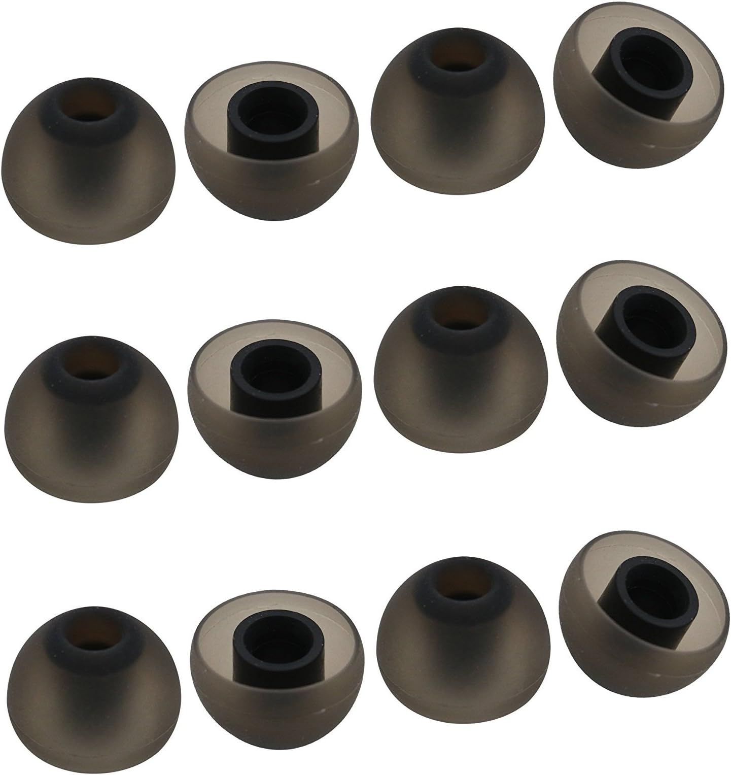 ALXCD Ear Tip for Jaybird X3 Earphone, SML 3 Sizes 6 Pair Soft Silicone Replacement Earbud Tips, Fit for Jaybird Bluebud X3 Earphone [6 Pair/4.5mm] large Black/L eartip-jay45mmX3-12-l