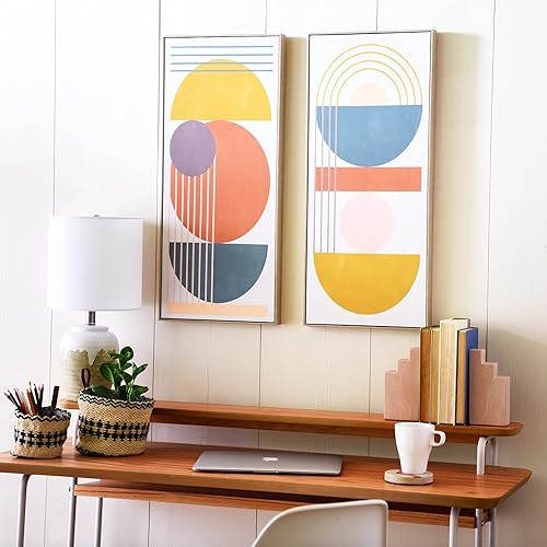 Miniatura 27 de Main + Mesa Pacifica - Escritorio moderno para computadora de mediados de siglo con chapa de madera auténtica y detalles de metal redondeados para