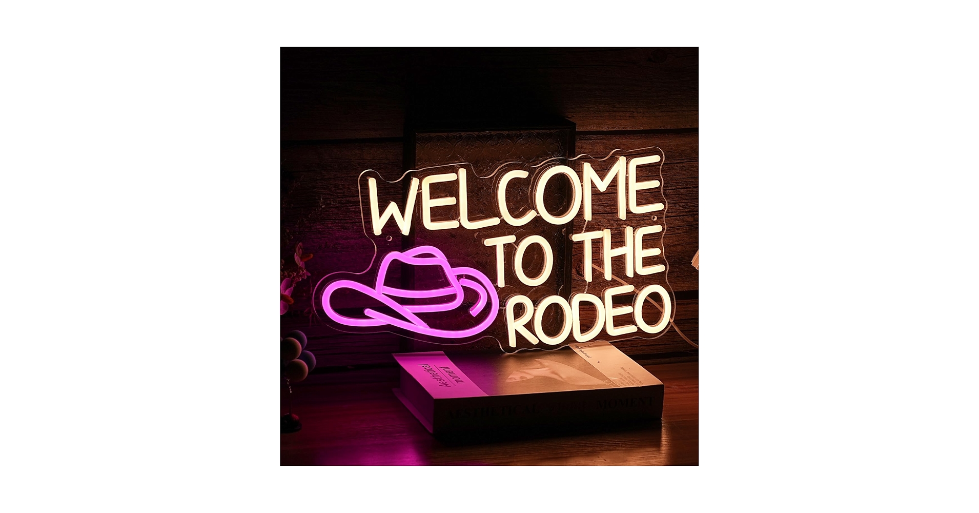 Welcome To The Rodeo Neon Sign Cowboy Neon Light For Wall ...