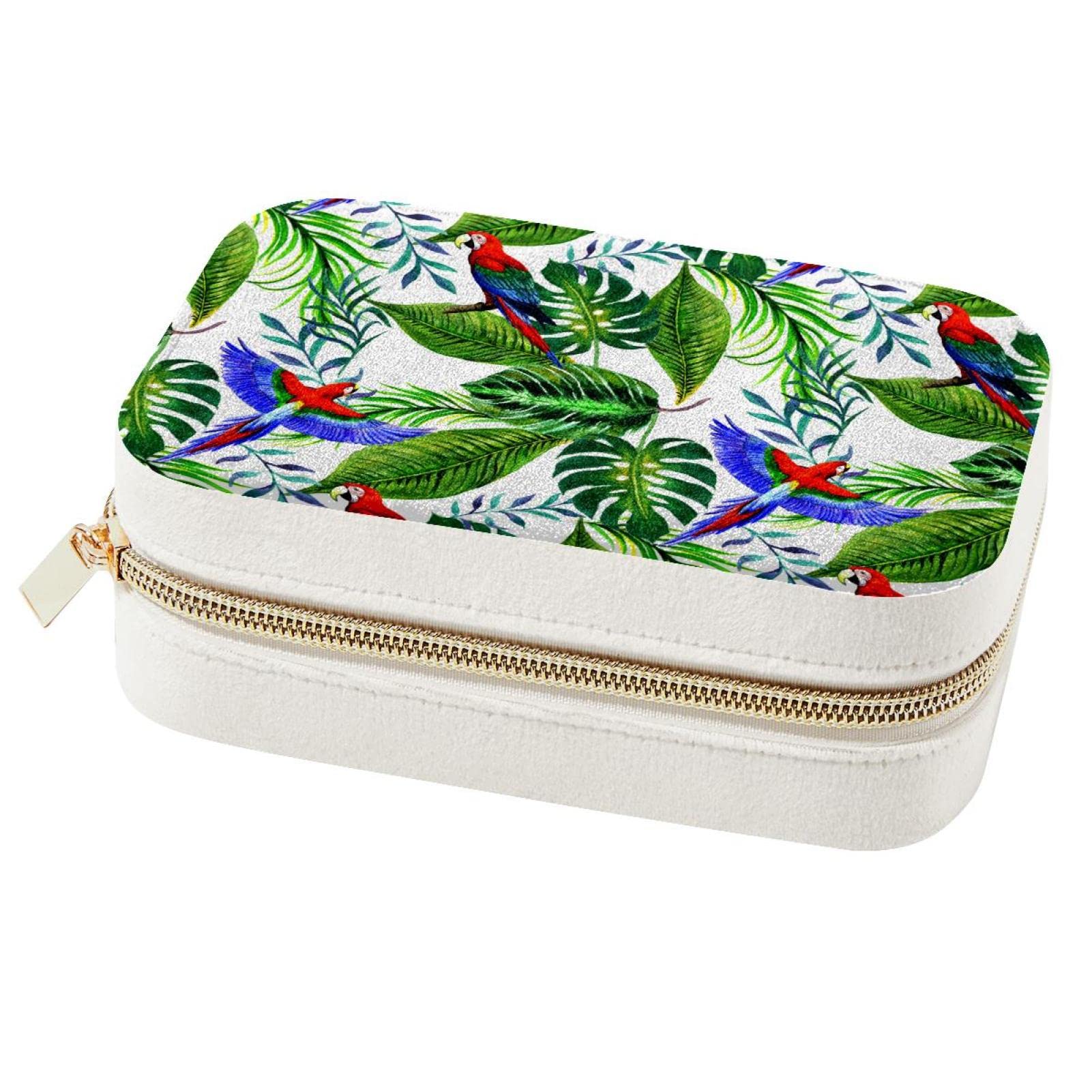 Boîte à bijoux cadeau de demoiselle d'honneur aux notes tropicales