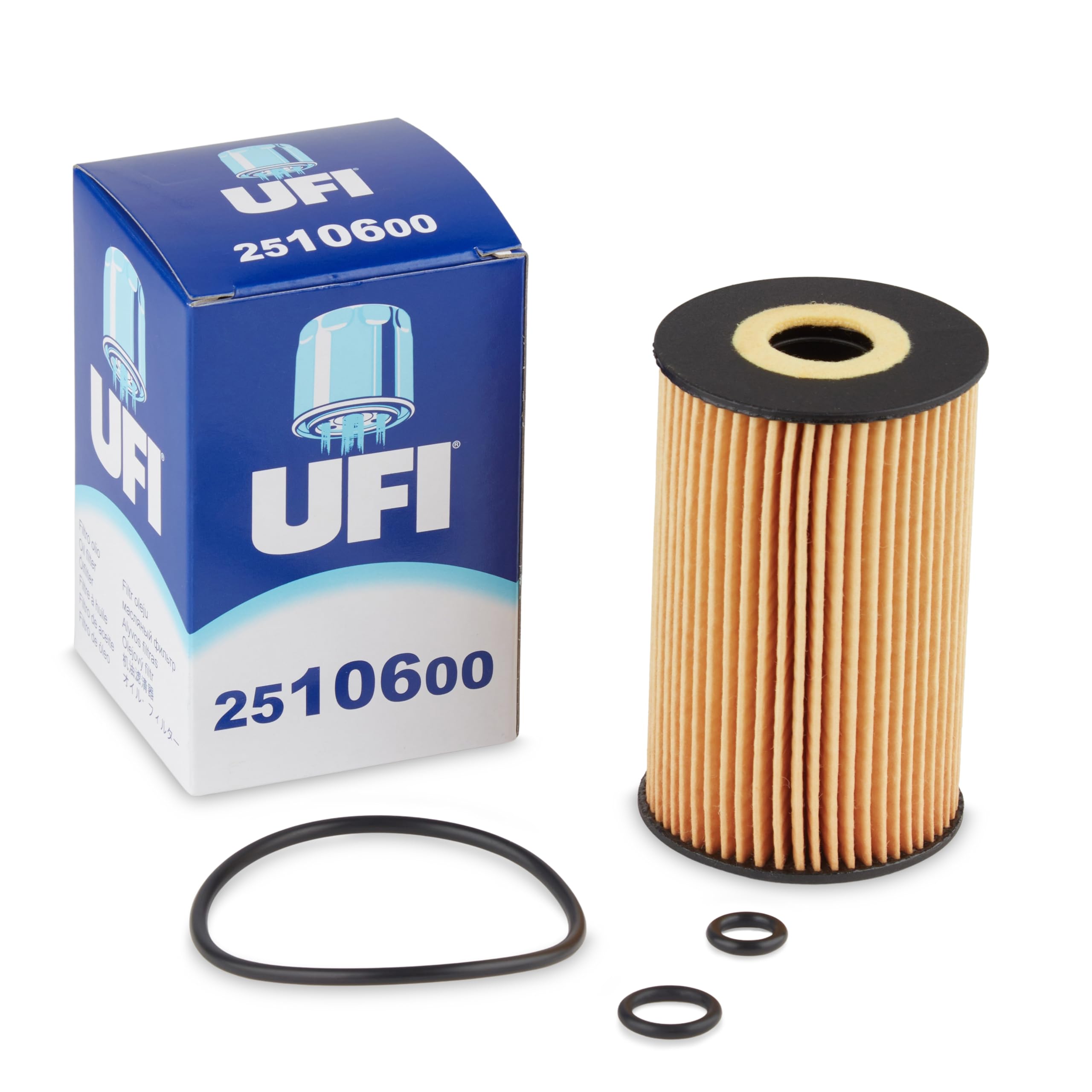 UFI Filters, Filtro de Aceite 25.106.00, Filtro de Aceite de Recambio, Apto para Coches, Apto para Modelos de Audi, Seat, Skoda y Volkswagen
