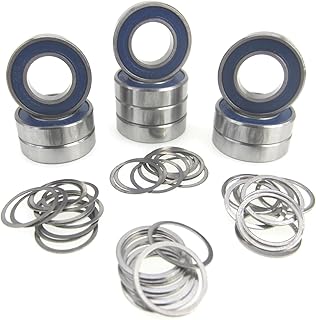TRB RC 10x19x5mm Ball Bearings Rubber Seals M10x12 Shim Pack