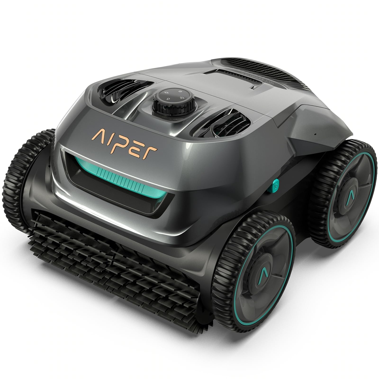 AIPER ZT6002 Poolroboter, Quad-Motorensystem, WavePath Navigationstechnologie, 3 Reinigungsmodi, Poolsauger Akku Kabellos, Poolroboter Boden und Wand Ideal für Pool bis zu 150㎡ (Generalüberholt)