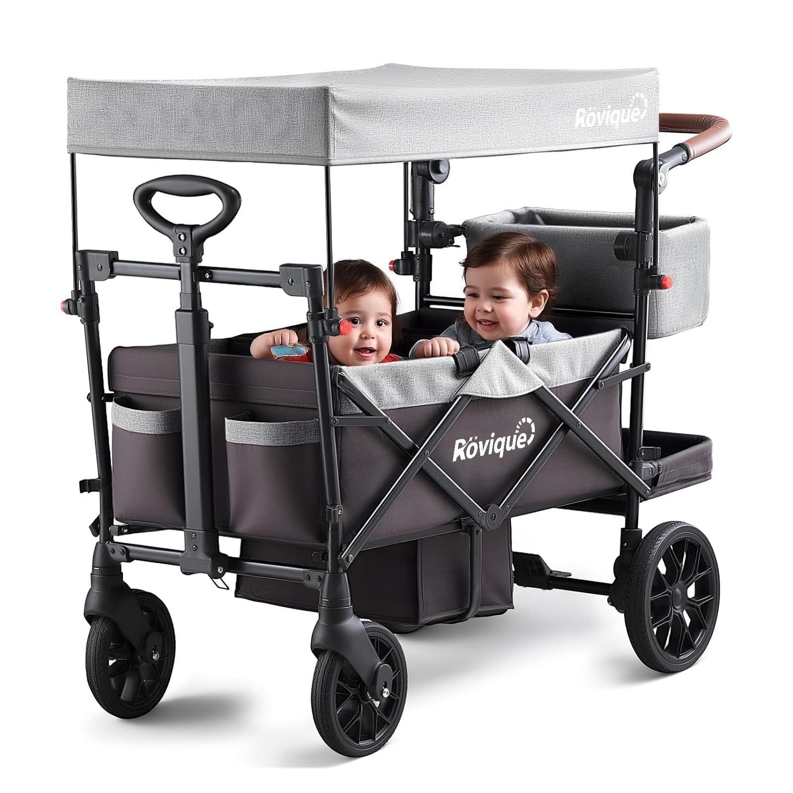 Wagon Stroller for 2 Kids, Premium Stroller Wagon for Kids with Extendable