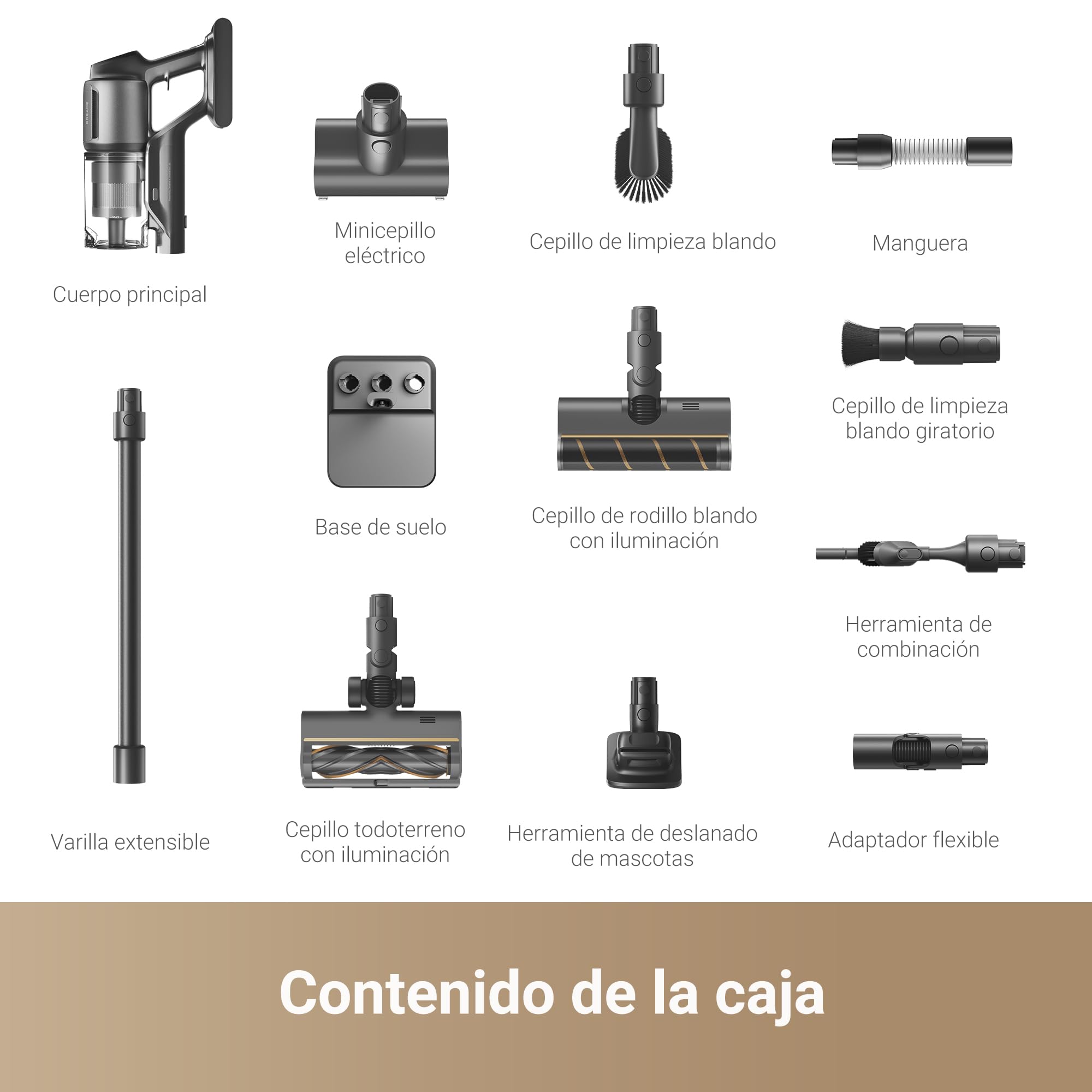 DREAME Z30 Aspiradora sin Cable, 28000 PA/310 AW Aspiradora con Motor de Alta Velocidad, Máximo 90 Min, Filtro Hepa H14, Revelación de Polvo, Detección de Suciedad, Ajuste Automático de Succión