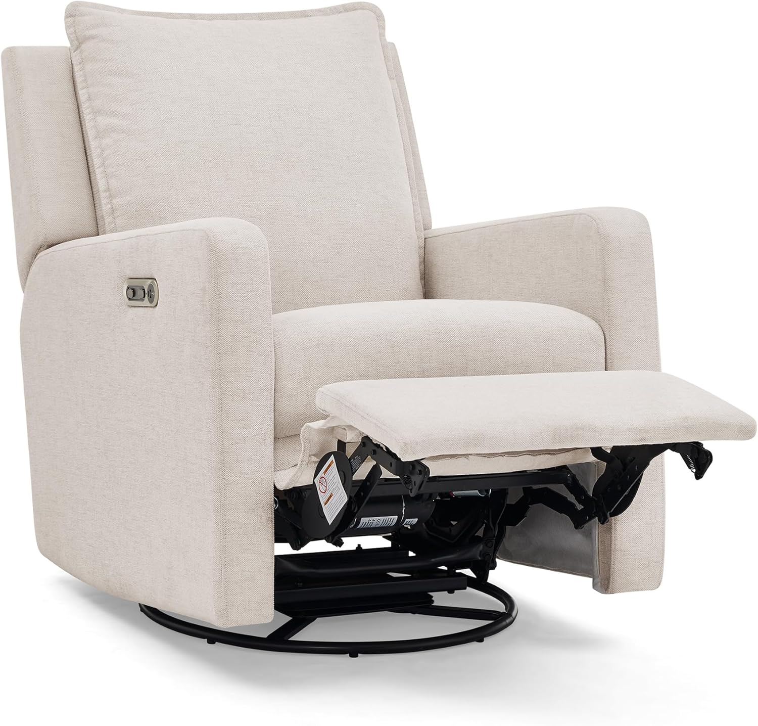 Delta Children babyGap Harlowe Power Recliner with USB-A and Type-C Ports Greenguard Gold Certified – Stain-Resistant Performance Fabric is Oeko-TEX Standard 100 Certified, Sand image 10 of 16 B0DYVVYMRL