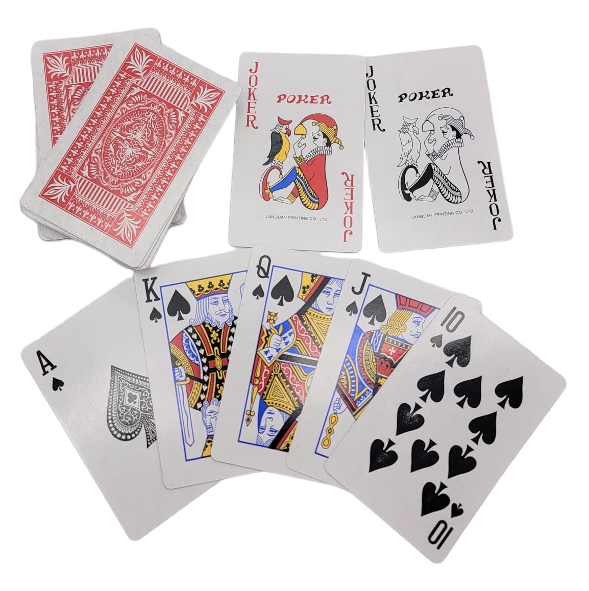 Zugar Land Ekonomiczne karty do gry, 48 talii (24 czerwone i 24 niebieskie talie) 55 mm x 86 mm, powlekane tworzywem sztucznym. Świetne do pokera, blackjacka, mostka i nie tylko. (48 talii)