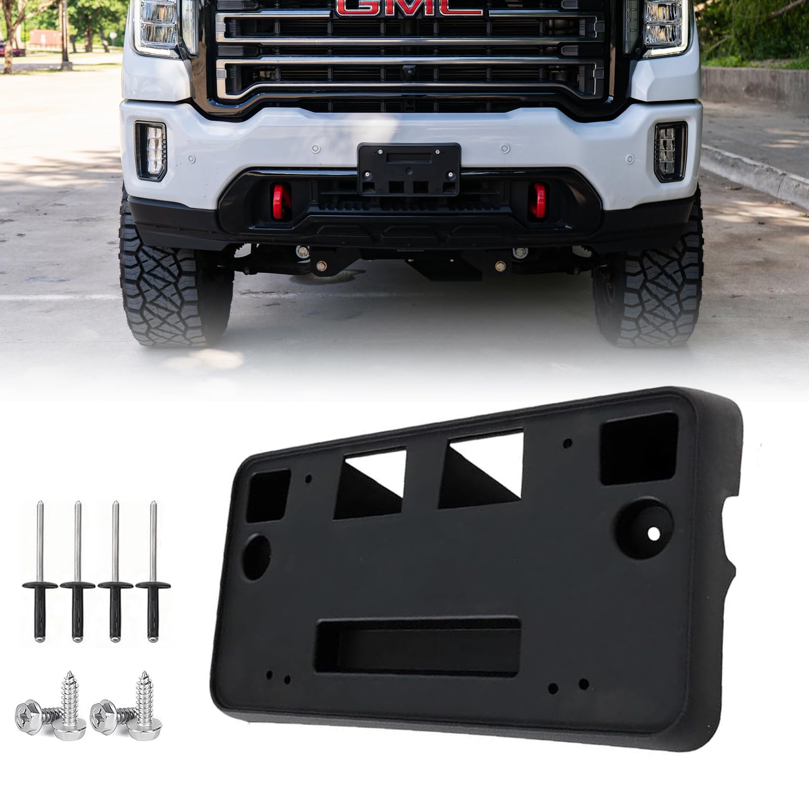 OEM GM License Plate Bracket – Fits 2011-14 GMC Sierra 2500 HD & 3500 HD (25833011)