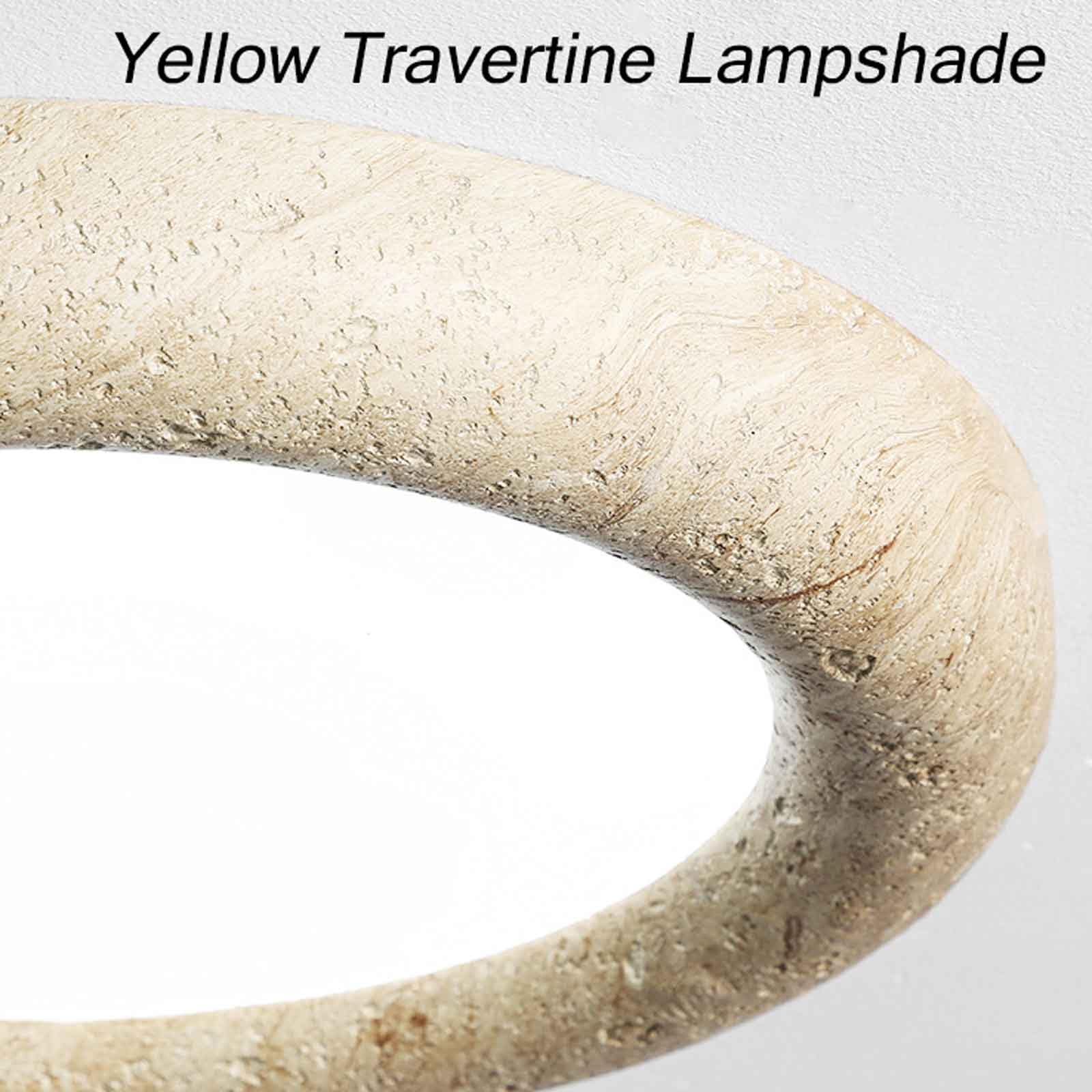 Plafoniera retrò giapponese Soggiorno Lampada da soffitto rotonda a LED da incasso Plafoniera in pietra naturale in marmo Lampada da soffitto in fattoria per camera da letto Cucina Sala da pranz