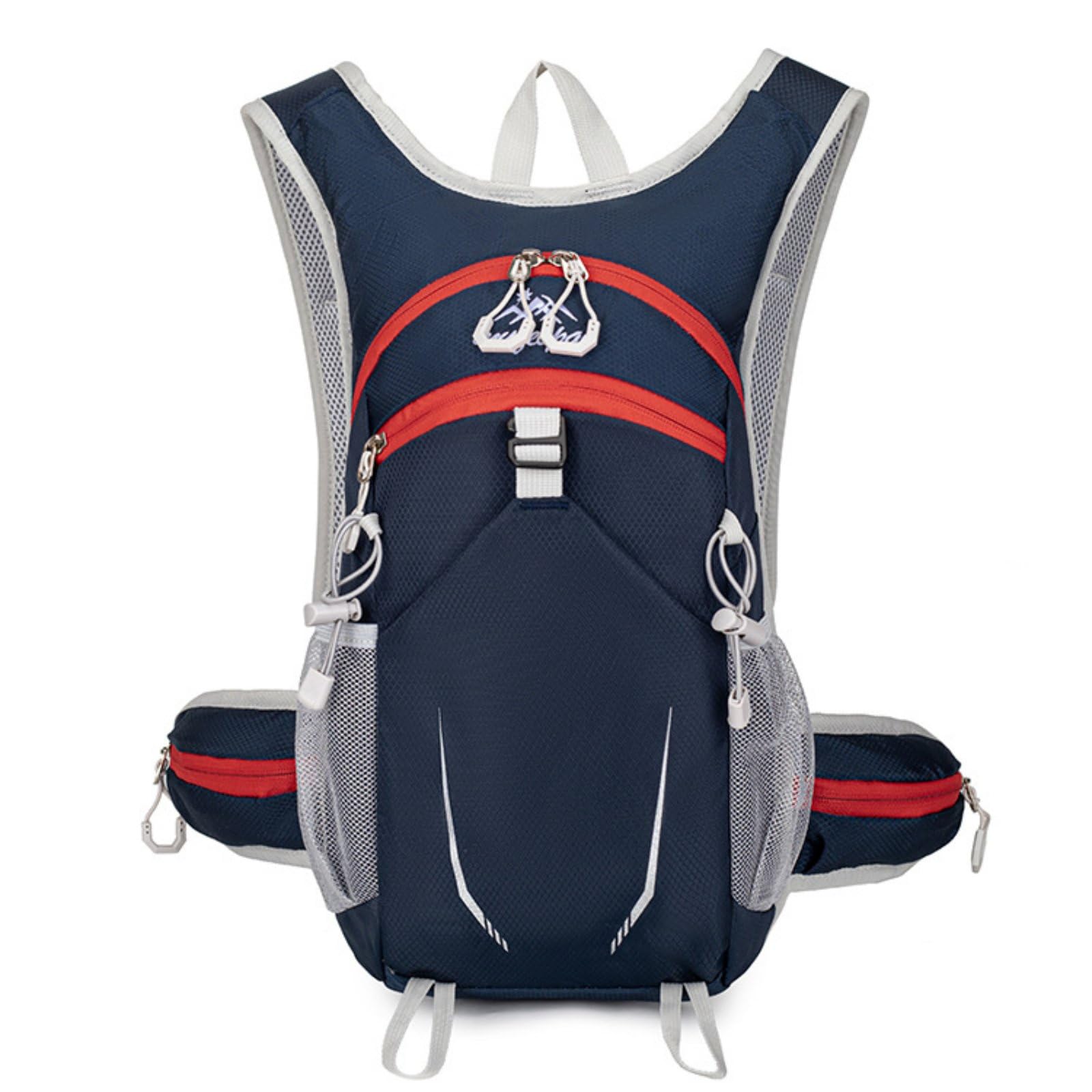 Breathable Mesh Back Small Hiking Backpack Large Capacity Cycling Daypack Close-Fitting Design Lightweight Running Backpack, Dark Blue-picture-27
