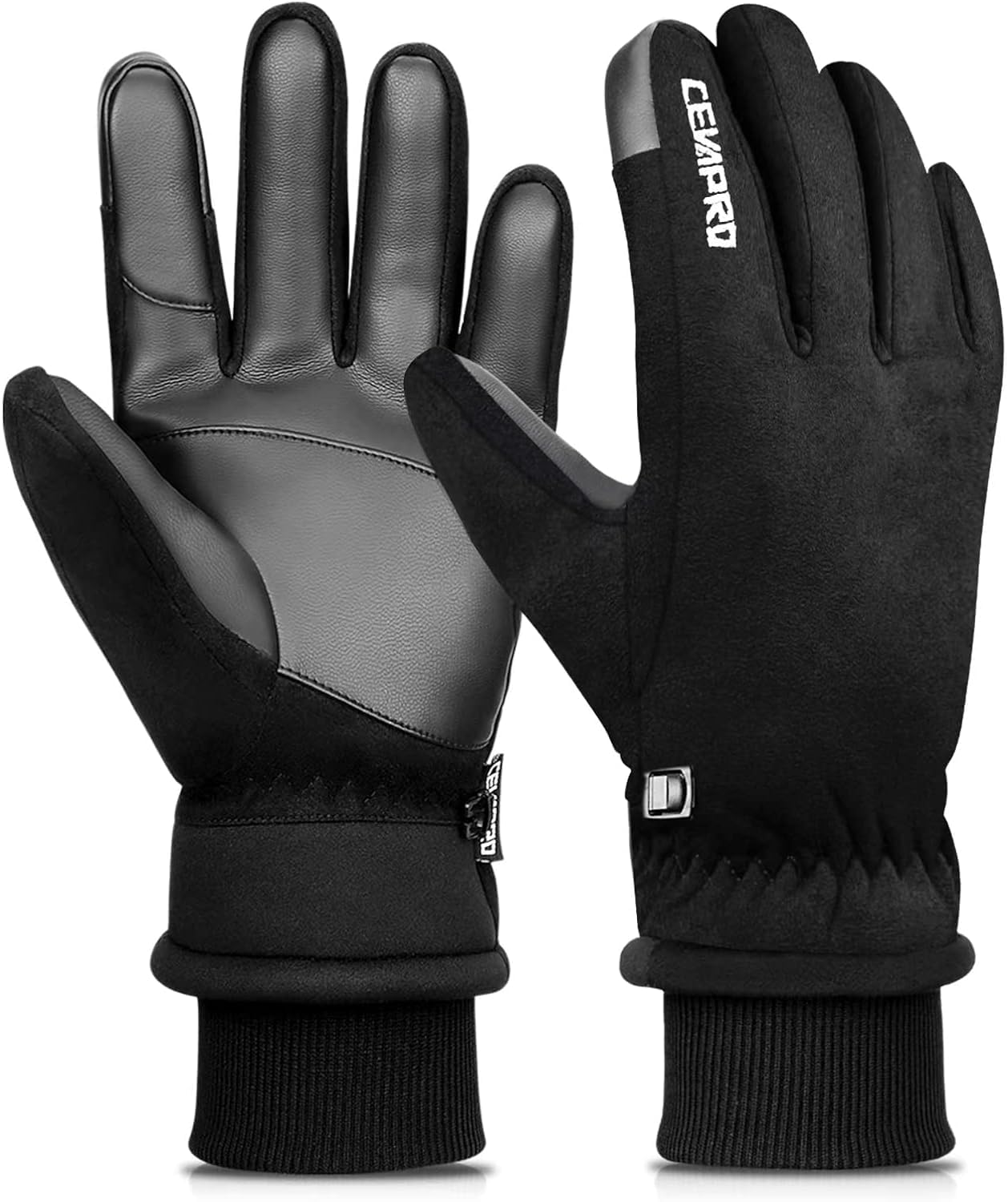 Sponsored Ad – Thermal Gloves for Men and Women, Winter Gloves with Anti-loss Buckle Non-slip Warm Touch Screen Glove for Cycling Driving Running