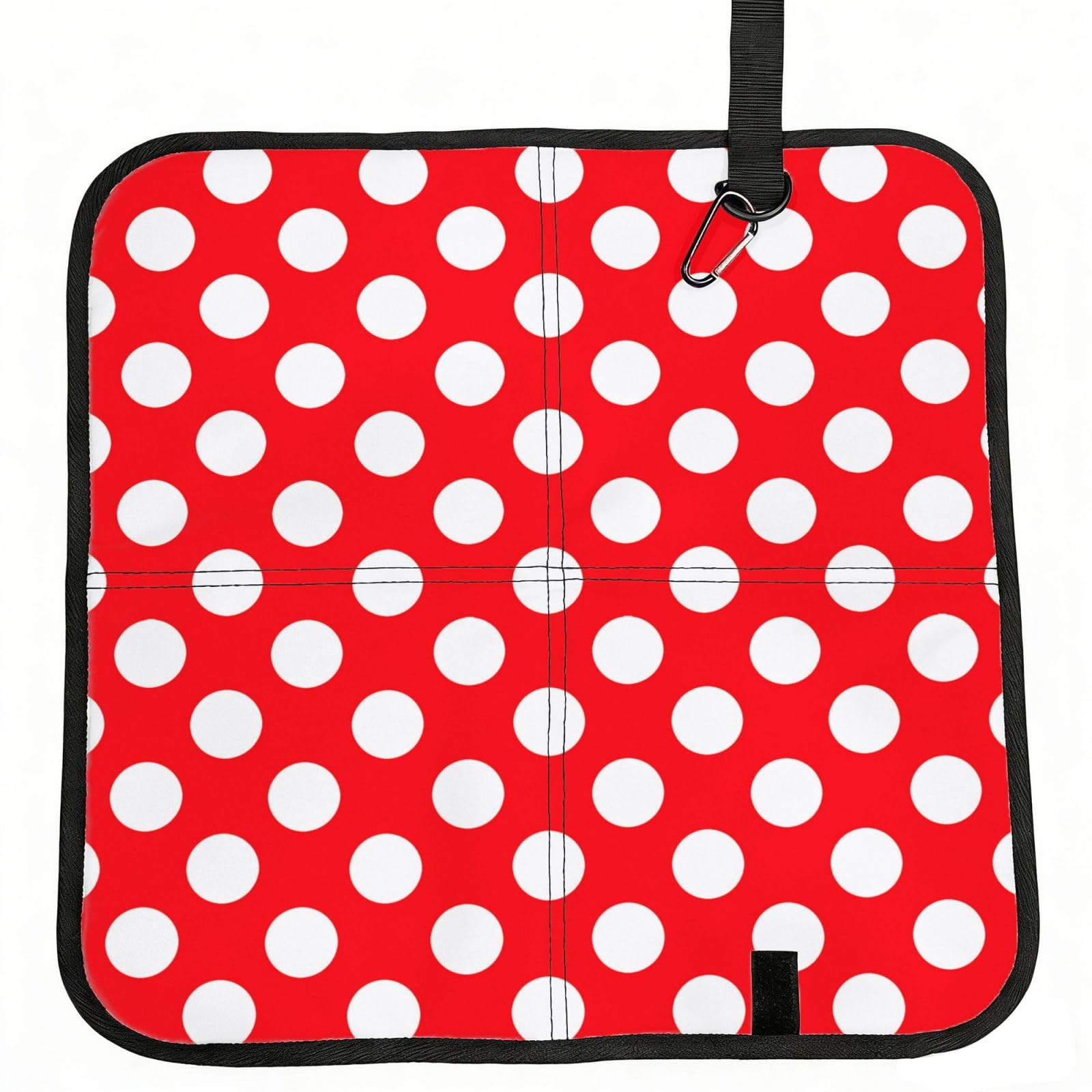 ERCgad Cute Polka Dot Print Foldable Seat Cushion Portable Chair Pad Lightweight Travel Outdoor Office Home