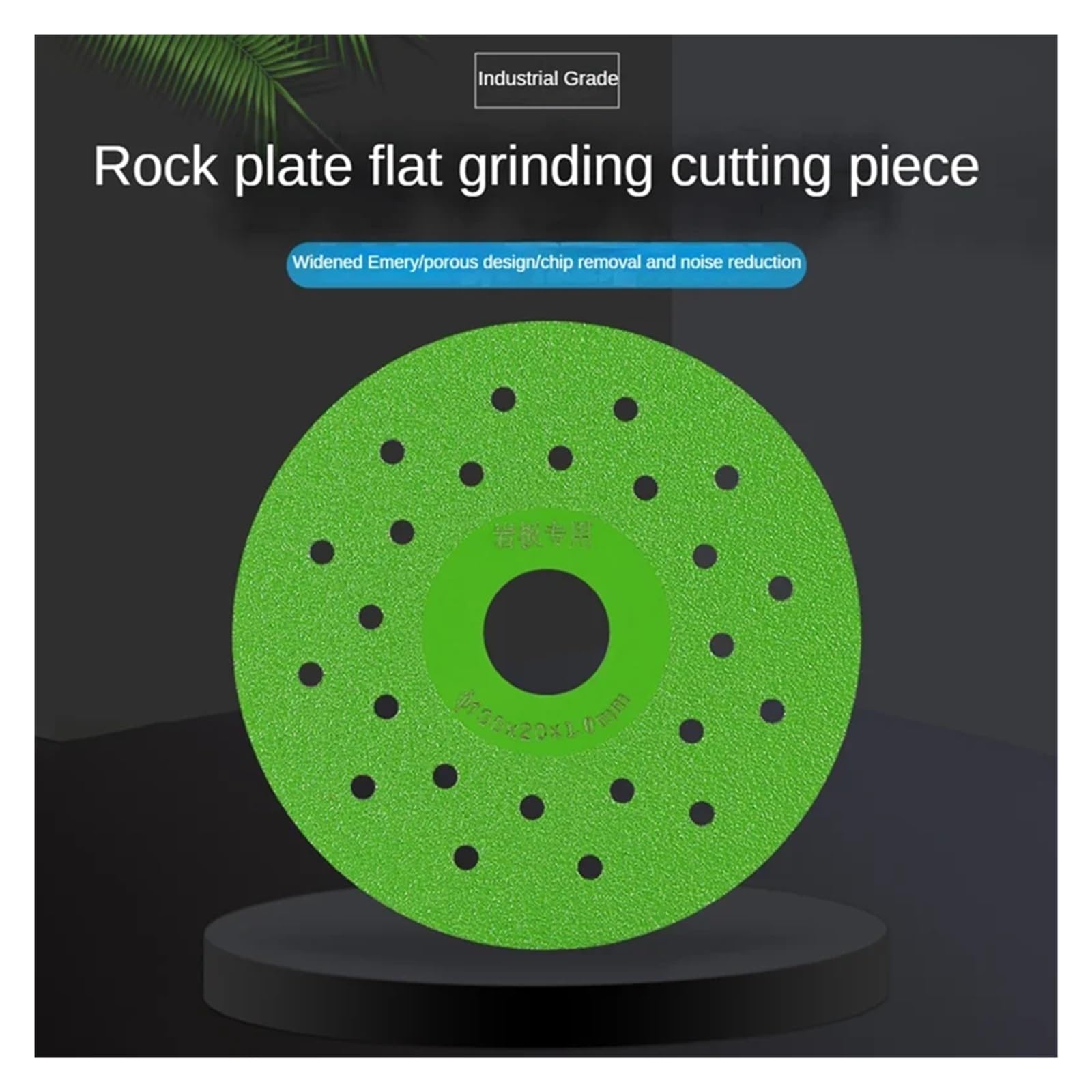 Tarcza do cięcia porcelany, Diamentowa tarcza do cięcia płyt skalnych 115 mm 4 szt. Zielona