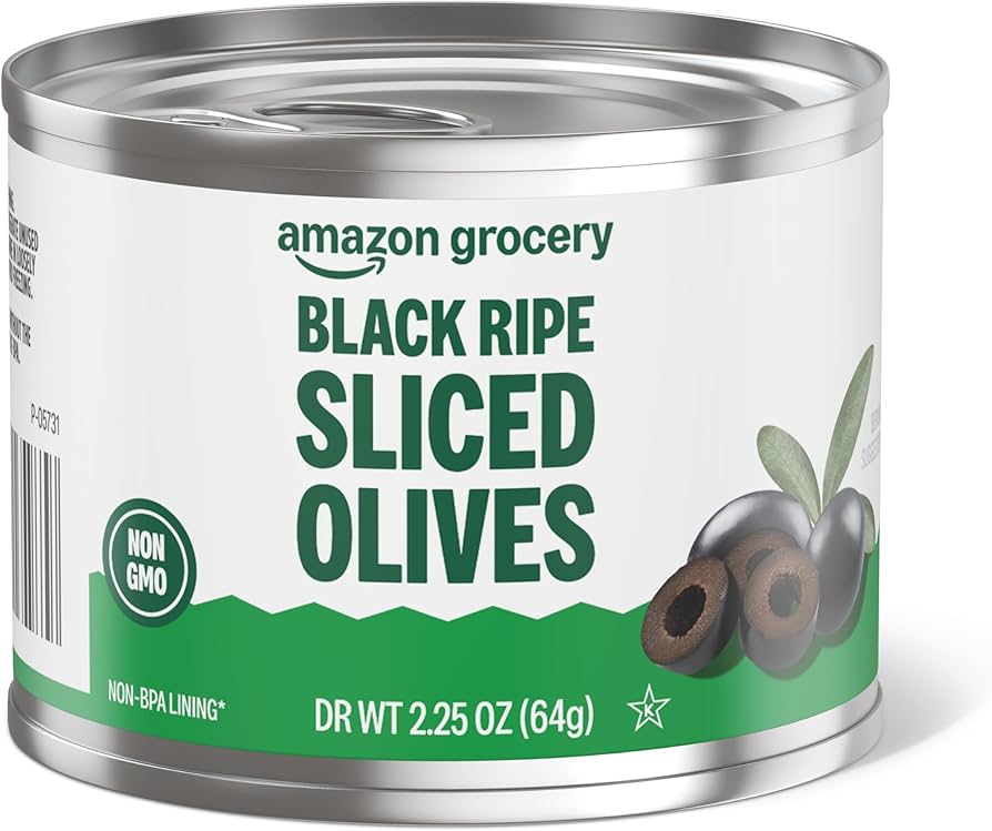 Amazon.com : Amazon Grocery, Black Ripe Sliced Olives, 2.25 Oz