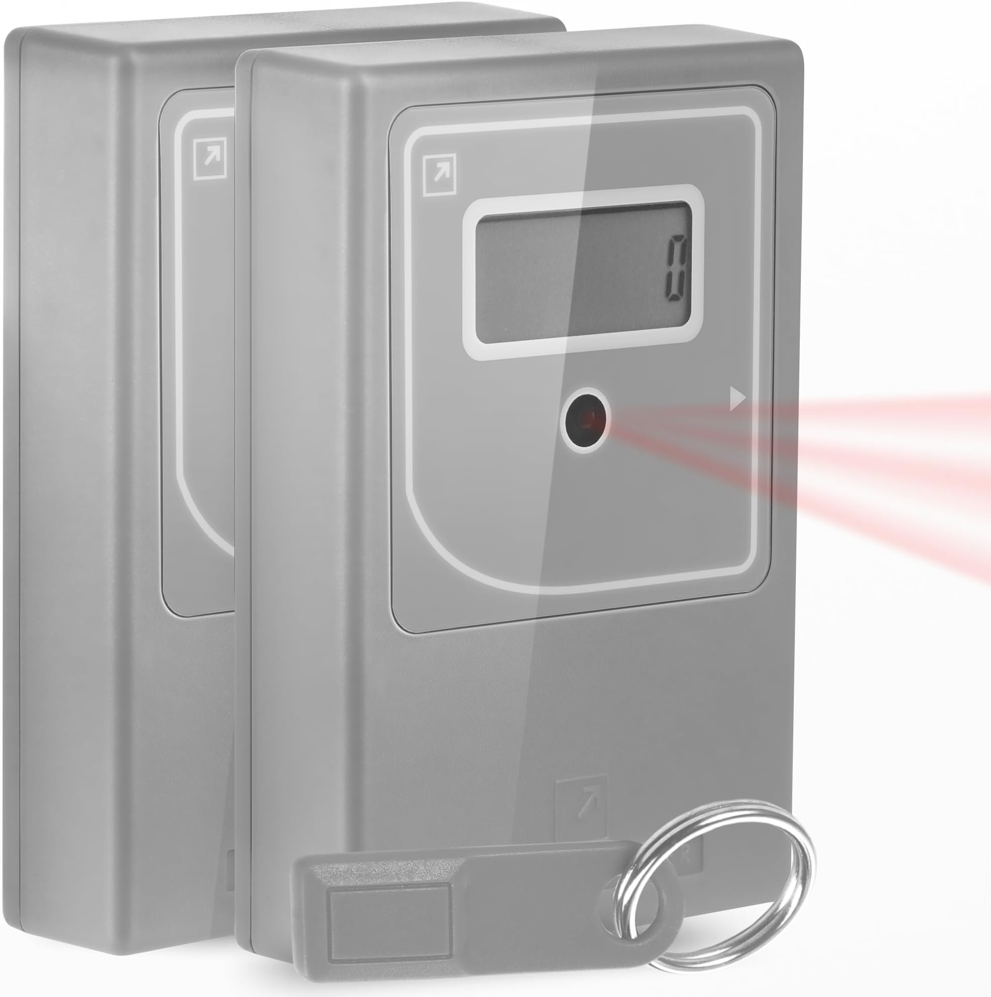 Retail People Counter Security Checkpoint - Smart Traffic Counter, Infrared Wireless Visitor Counter, Battery Operated Customer Counter, Door Counter for Retail, Easy Use & Install