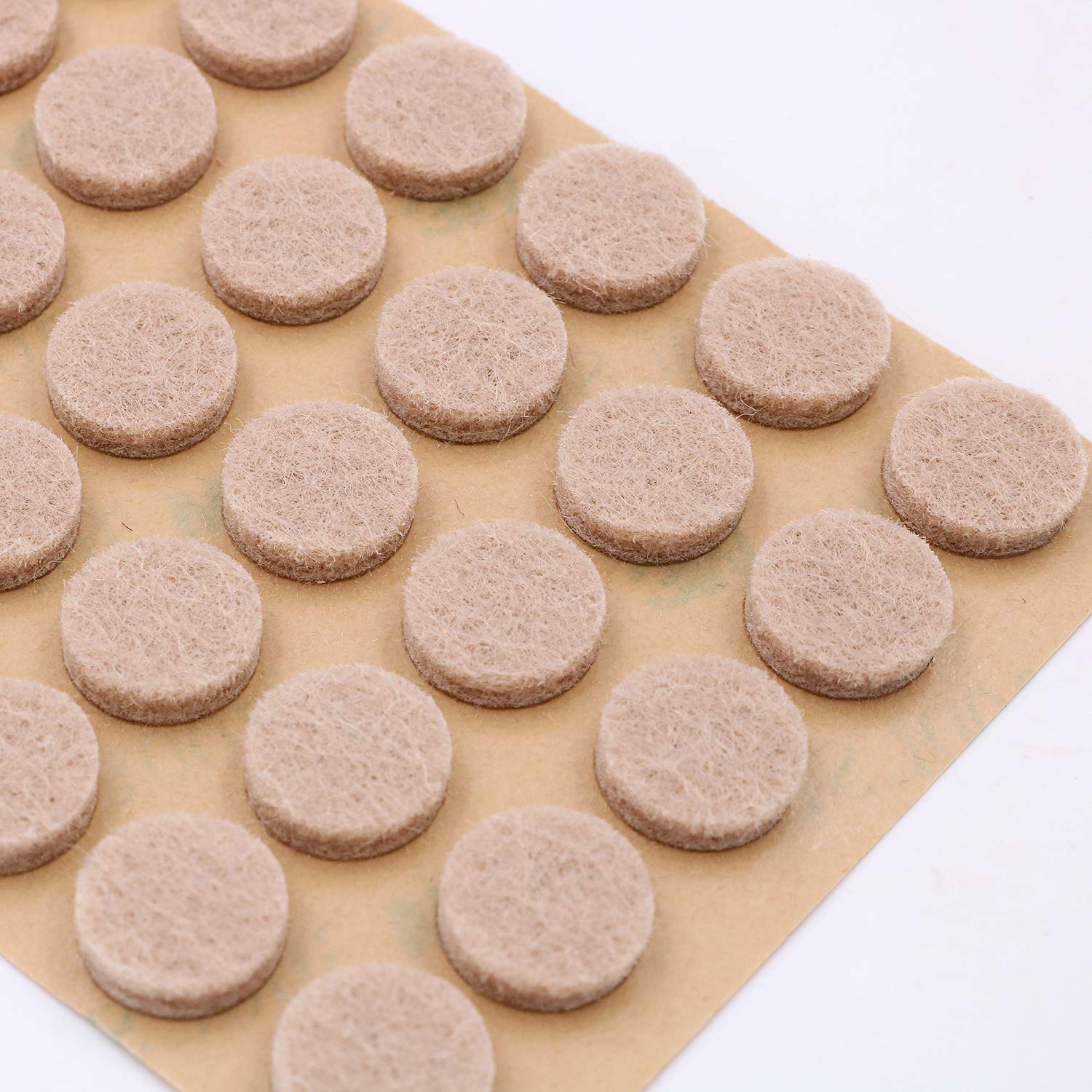 Furniture Felt Pads 3/8" (10mm) Diameter Round 3M Self Adhesive Protects Kitchen Cabinets, Drawers, Desks and Furniture Against Bumps and Scratches
