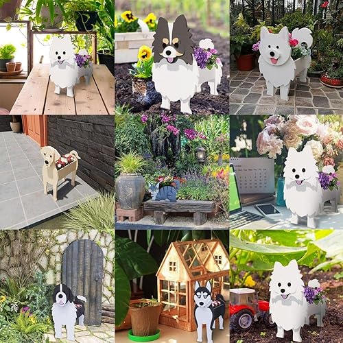 Miniatura 7 de Macetero de pastor australiano, macetas para perros, maceta en forma de animal, macetas de jardín para suculentas de jardín de primera calidad,