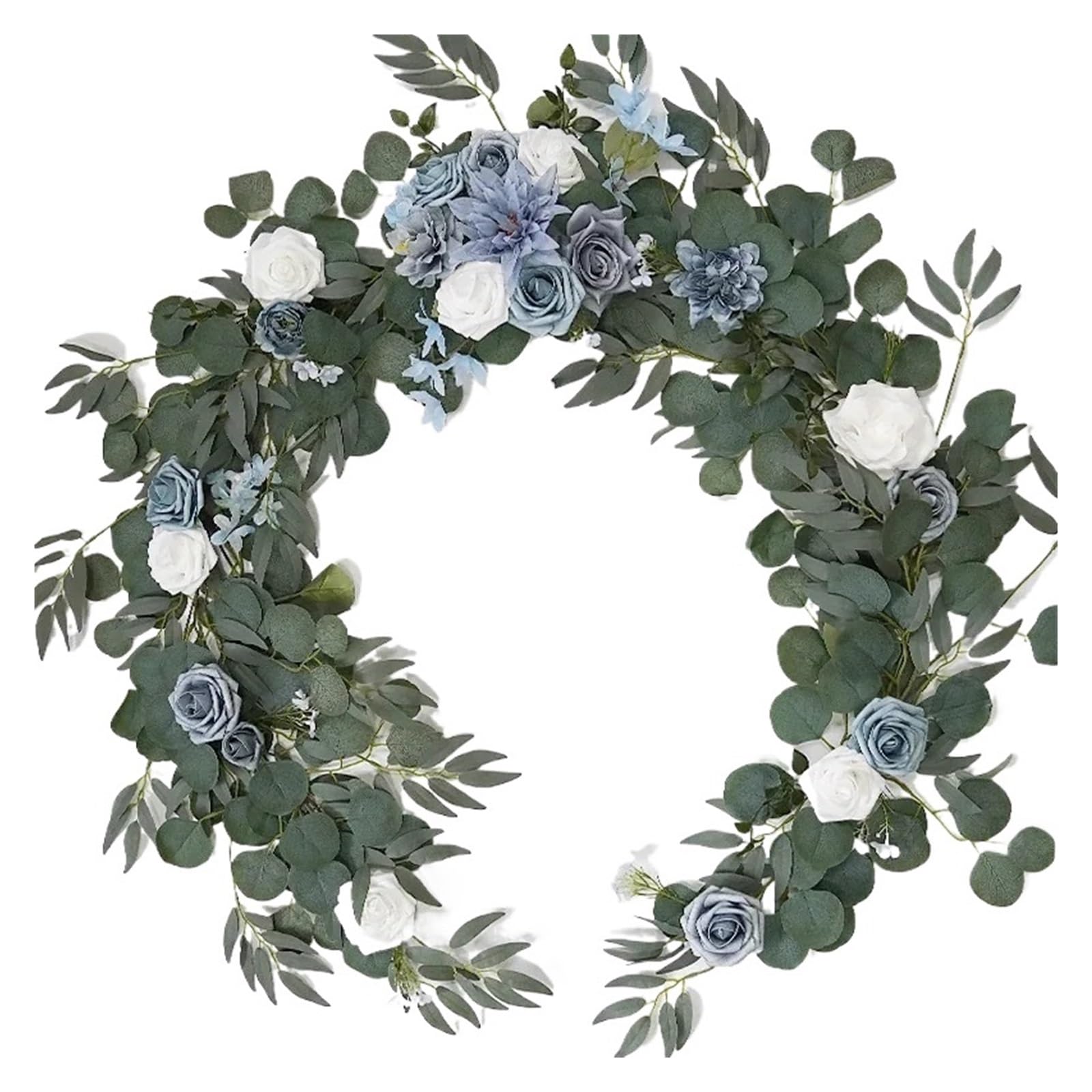 MNUvxzaewf Sweetheart Table Centerpieces for Backdrop Wedding Decoration(Dusty Blue)