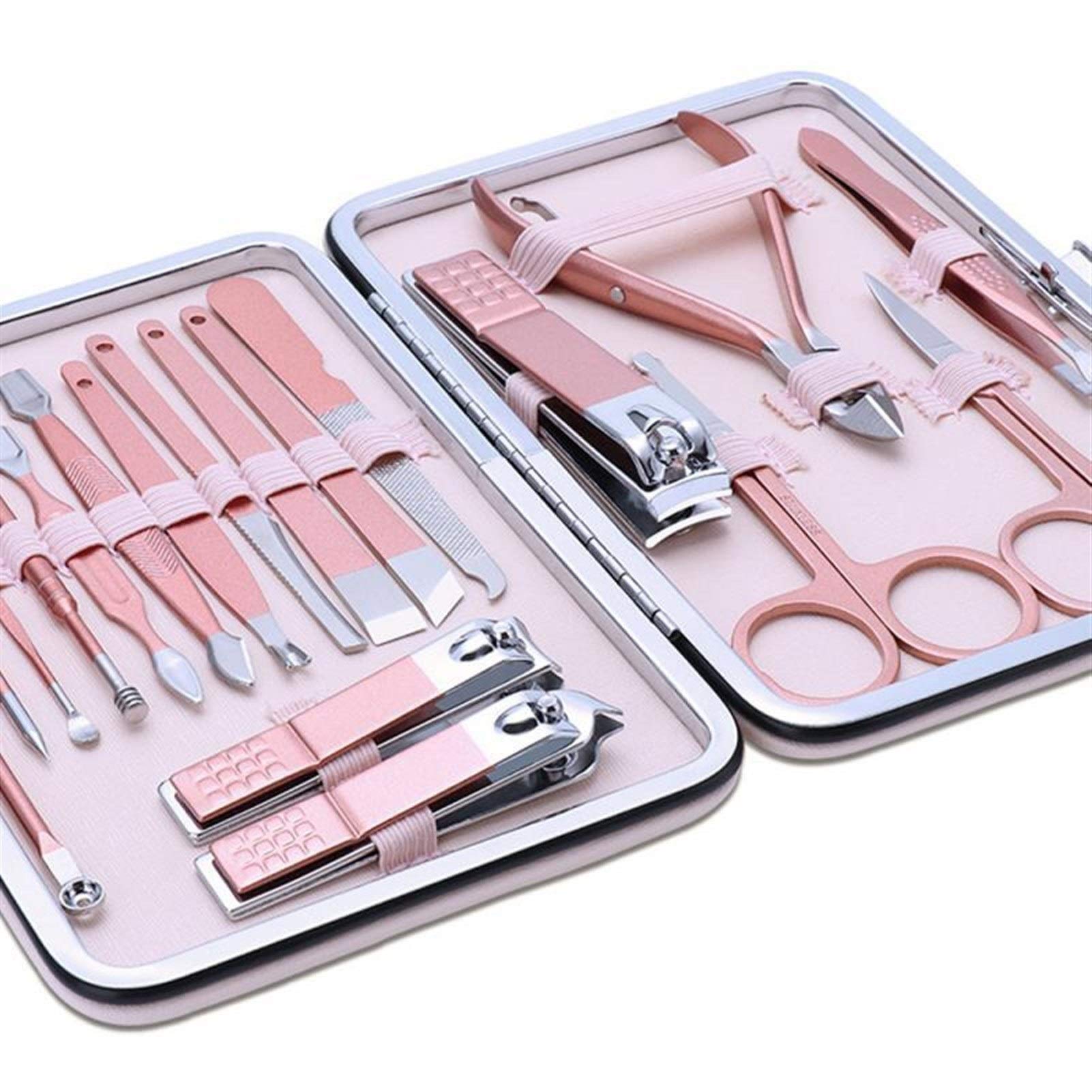 COOVS 7/10/12/16/18 sztuk/zestaw zestaw goud nagelknipper zestaw profesjonalny Rvs Beauty Manicure zestaw narzędzi Dode Huid Gesneden pedicure Kit (kolor: 6)