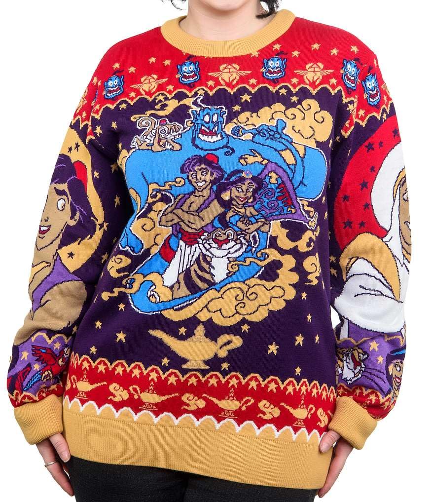 Merchoid Aladdin Christmas Jumper for Women and Men Gift (Size: XXL)