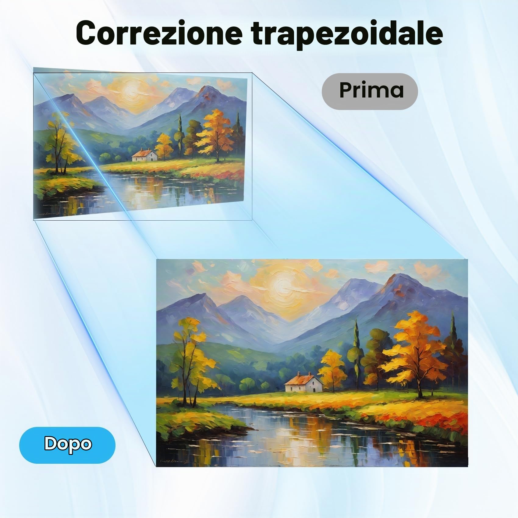 Generico Proiettore d'Arte Intelligente per tracciare Disegni, proiezione su Tela con Telecomando e Supporto, Ideale per artisti e hobbisti
