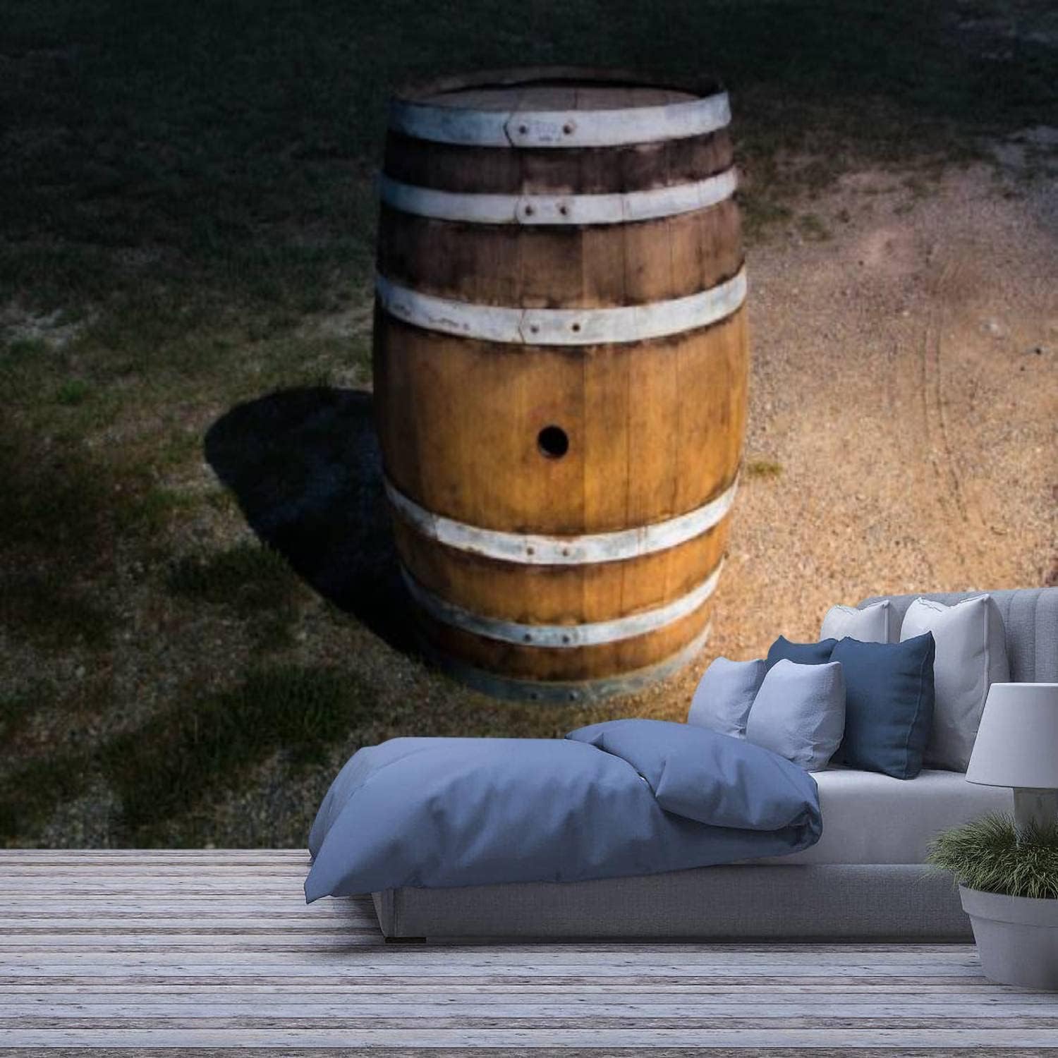 Papier peint photo 3D cave à vin adhésif pour relooker un mur de bureau