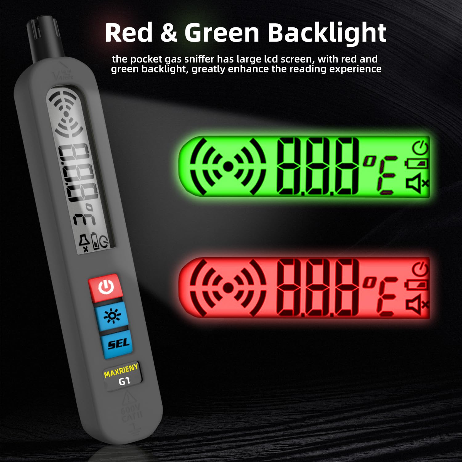 Rechargeable Gas Detector - Leak & Multi-Gas Detection -3