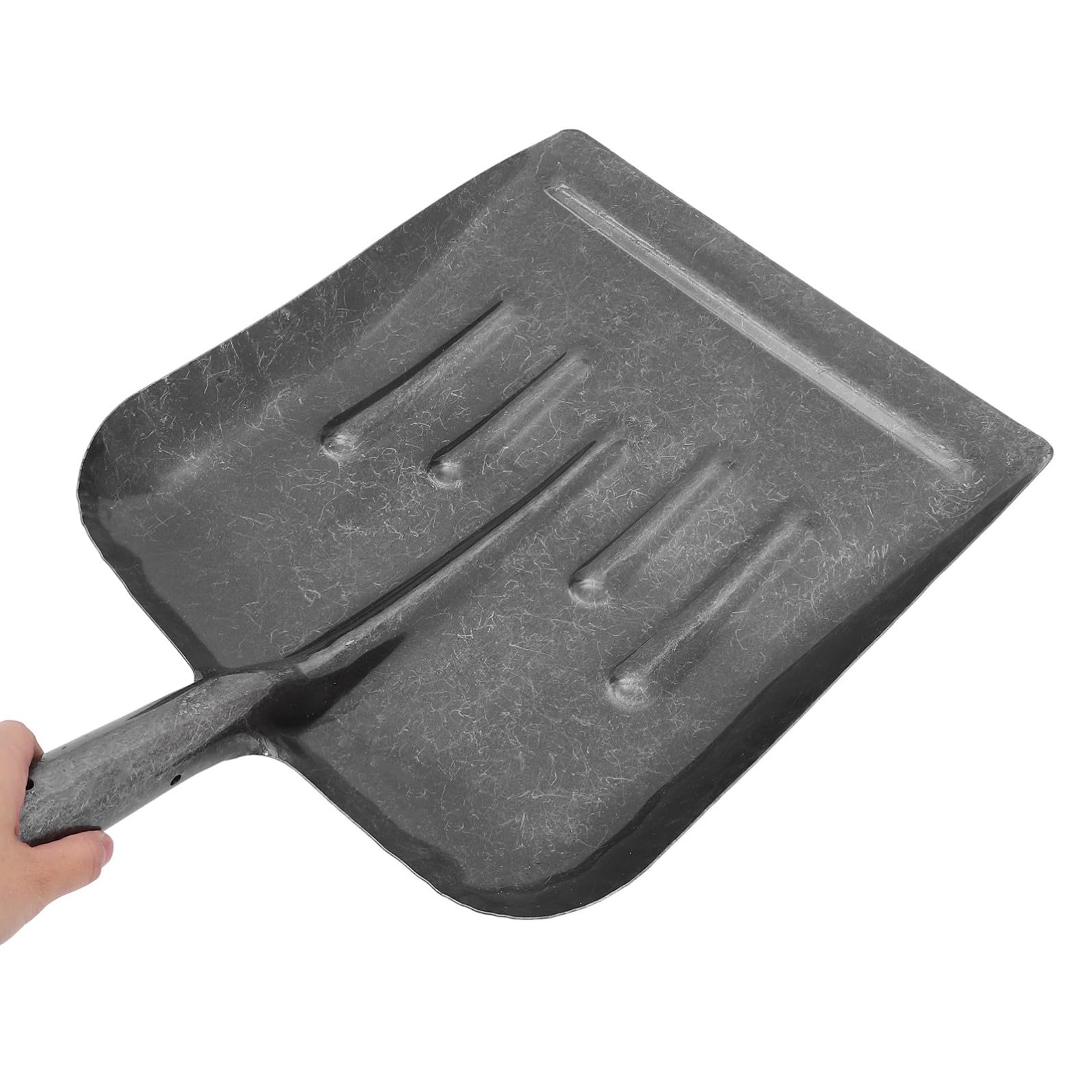 POPETPOP Pala da Giardino in Acciaio al Manganese, Superficie Antiscivolo, Finitura Liscia, per Pulizia Letame e Trapianto