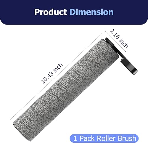 Miniatura 6 de Piezas de repuesto originales para trapeadores MOOKA S200 para aspiradora en seco y húmedo (1 rodillo de cepillo + 1 filtro de vacío)