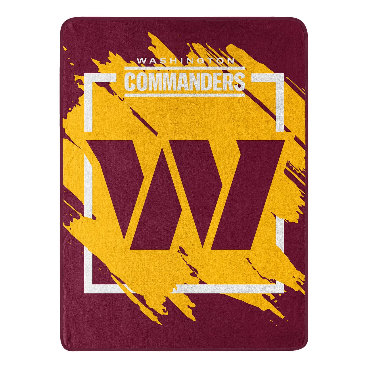 NORTHWEST ENTERPRISESNFL 46x60 Dimensional Design Micro Raschel Throw Blanket (Washington Commanders)