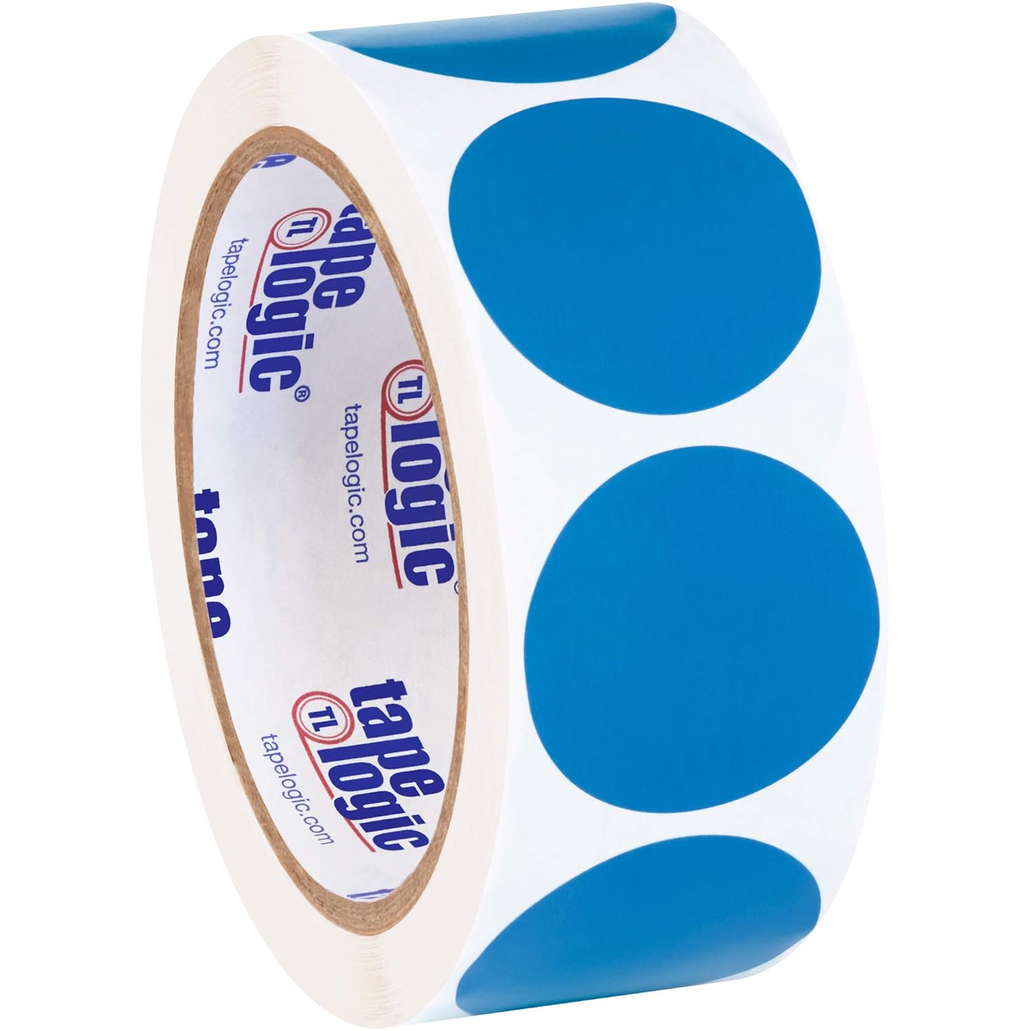 Partners Brand PDL612C Tape Logic Inventory Circle Labels, 1 1/2", Light Blue (Pack of 500)