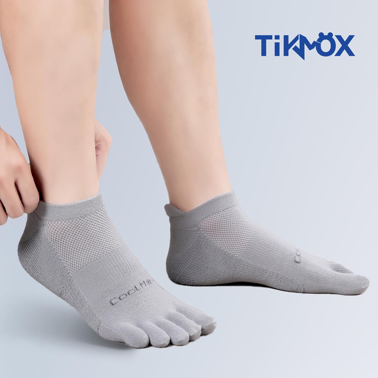 Ankle Running Toe Socks, Athletic Cool Feel & Quick Dry Fabric, Arch Support, Five-Toe Design for Sports Enthusiasts - Image 2