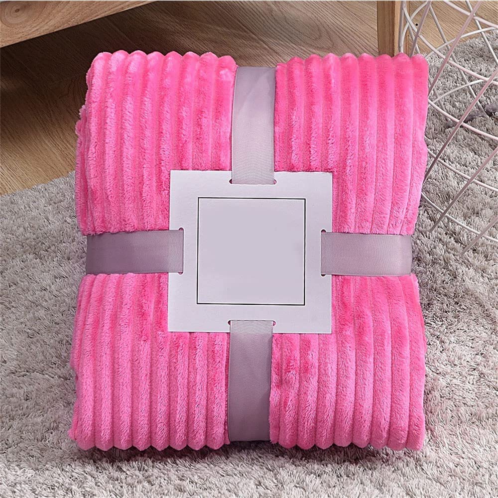 ENEN Mantas de Franela para Cama 90 Suave, Manta Pelo de Transpirable, Manta Forro Polar Reversible Suave y Cálida, Plaid para Sofá, Sillón, Cama y Viaje (120x200cm,Rosa 1)