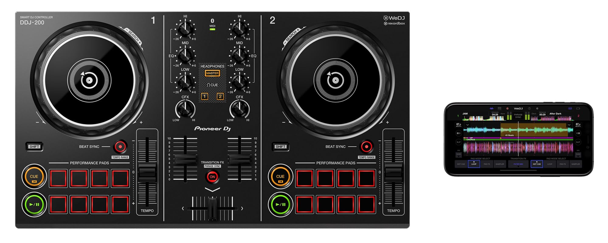 Amazon.com: Pioneer DDJ-200 2-Channel Smart DJ Controller Bundle