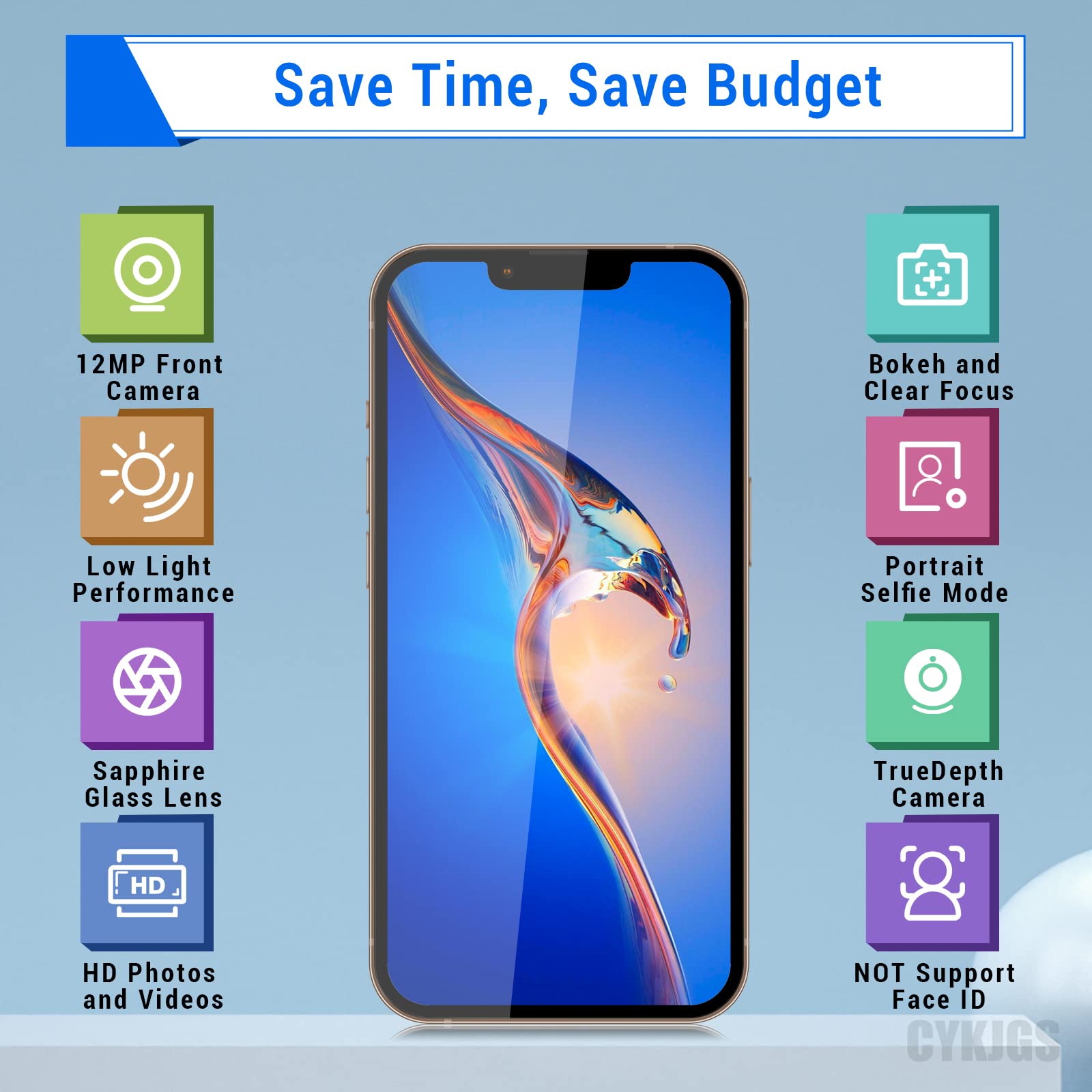 Amazon.co.jp: CYKJGS iPhone 12用 フロントカメラ 交換用 OEM