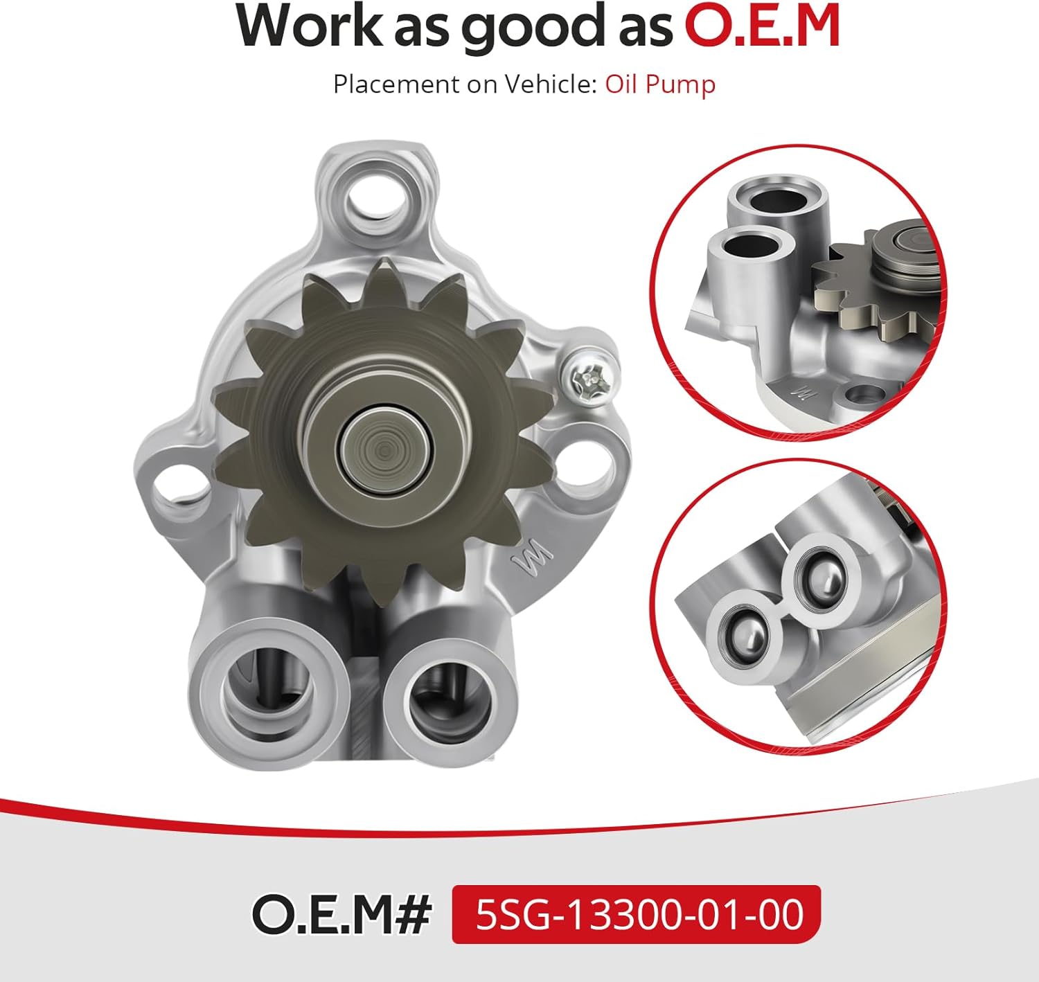 JAVIK Oil Pump Assembly For Yamaha YZ250F WR250F 2001-2013 O.E.M# 5SG-13300-01-00