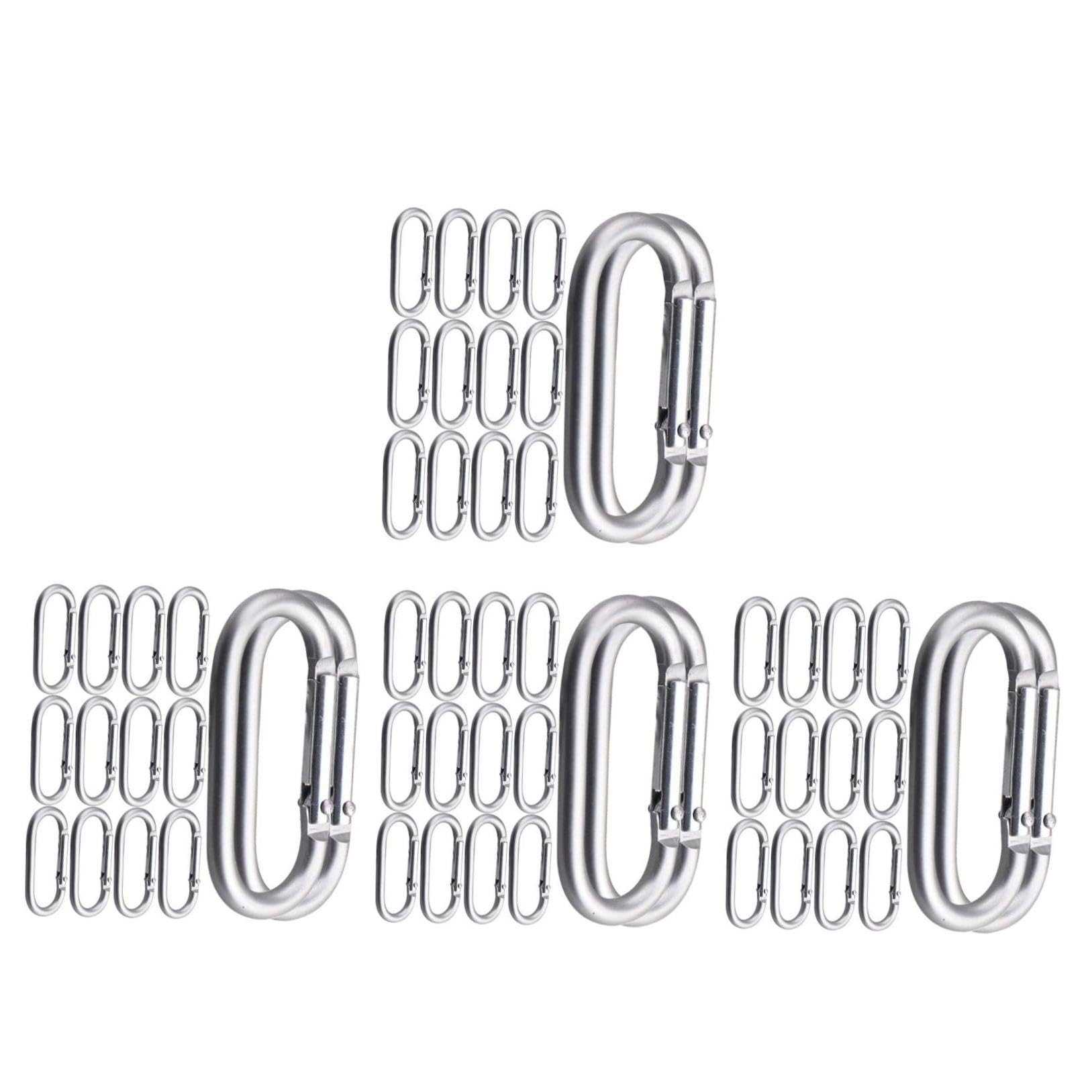 Kisangel Hebillas De Aluminio Multifuncionales para Mochilas Clips Portátiles para Botellas Y Accesorios De Senderismo Camping Y Actividades